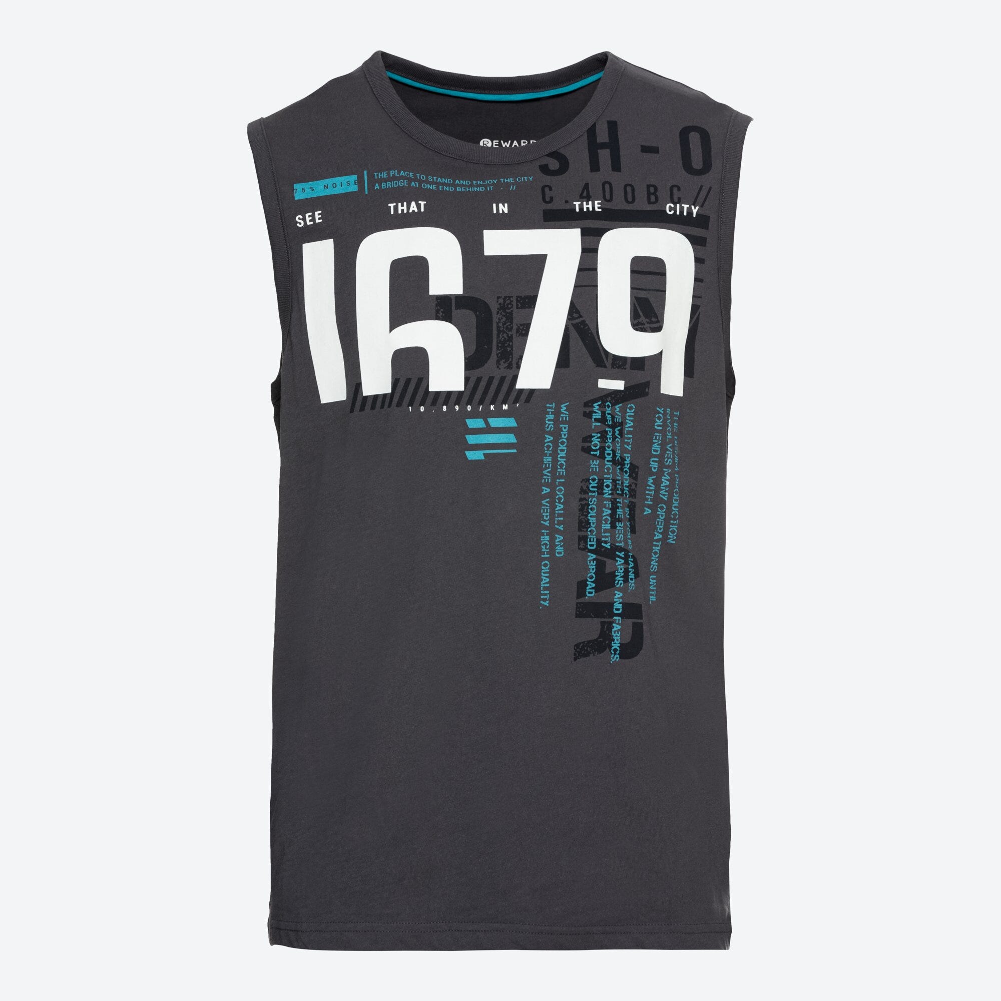 Herren-Muskelshirt mit Frontdruck