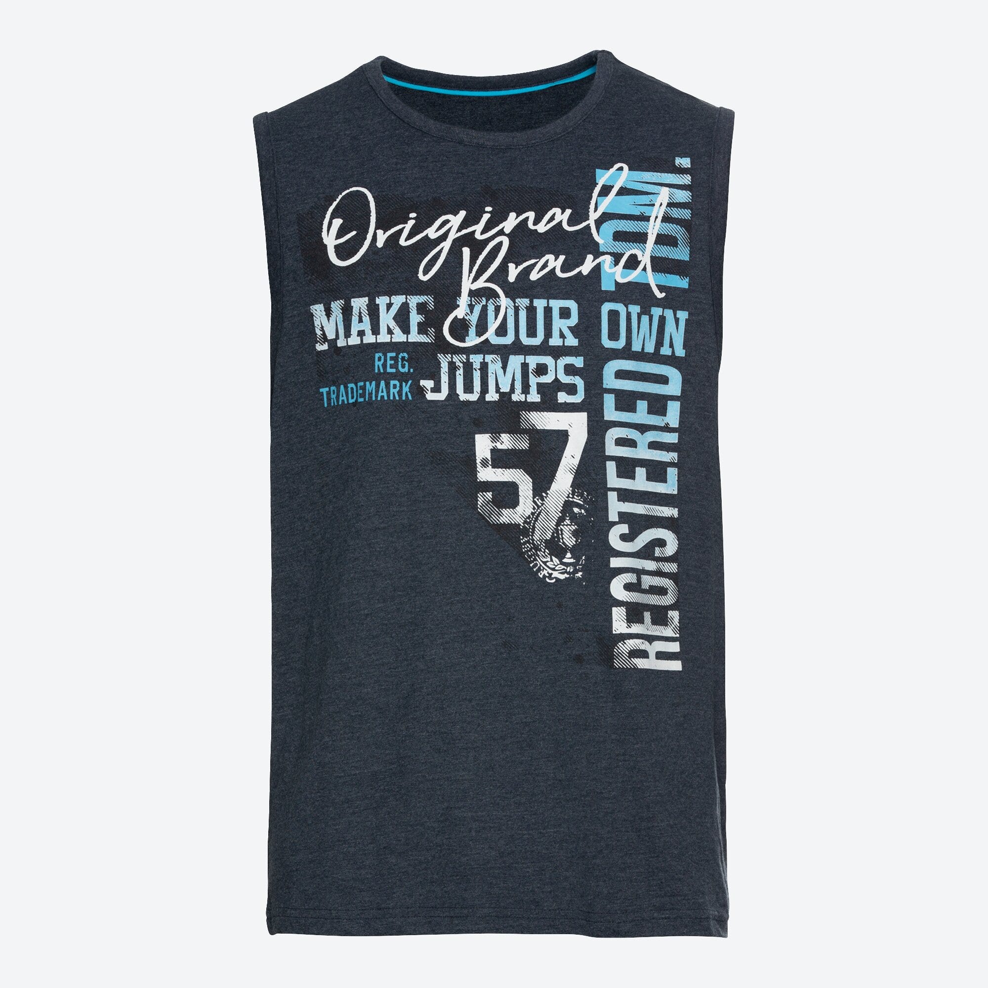 Herren-Muskelshirt mit stylishen Schriftzügen