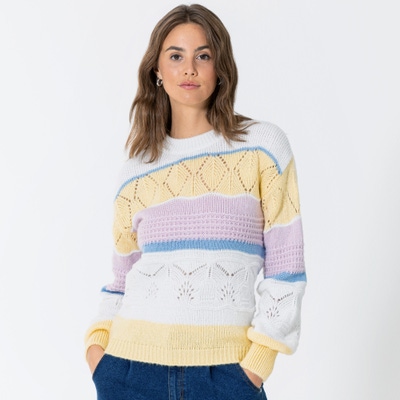 Damen-Pullover mit Strickdesign