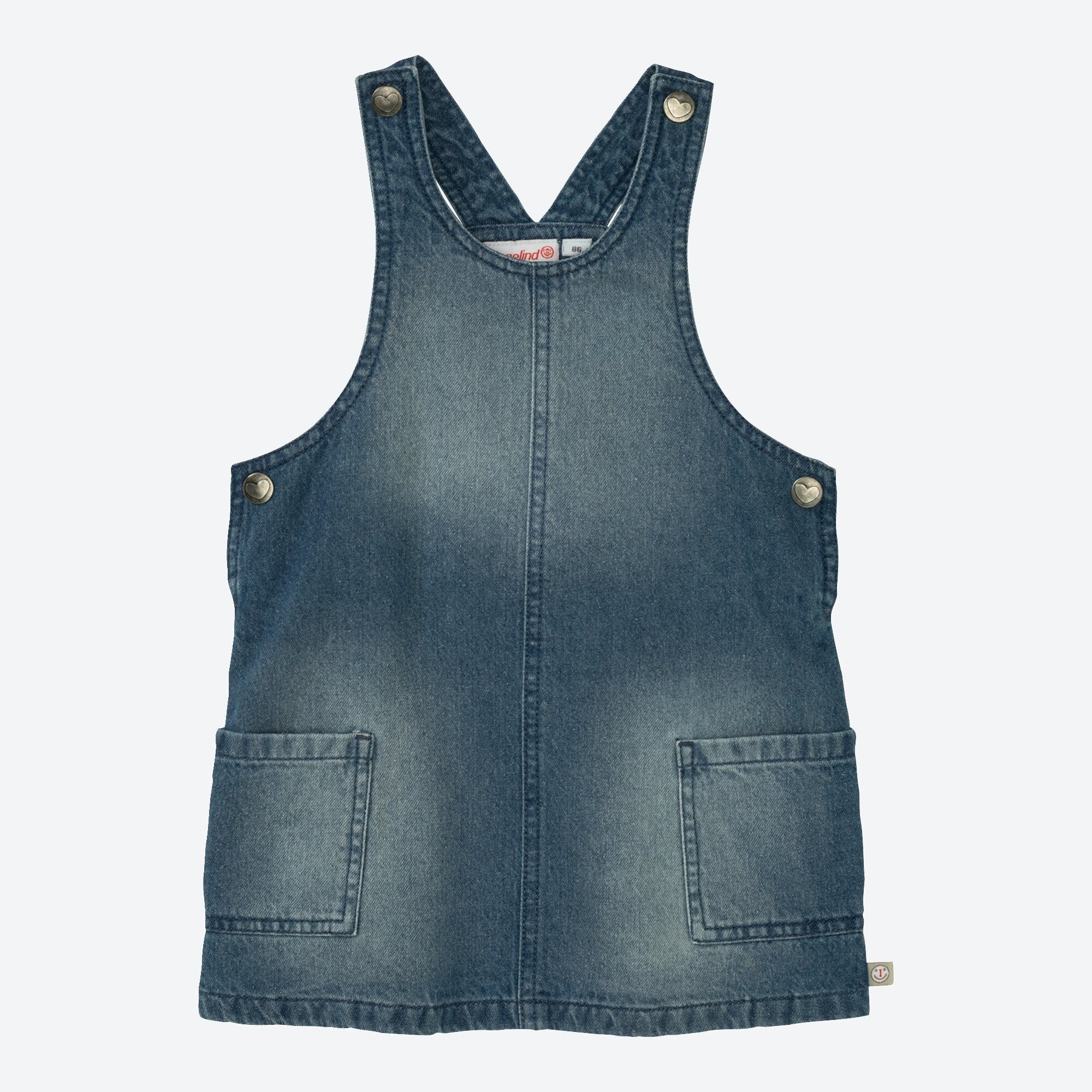 Baby-Mädchen-Jeanskleid mit Wasch-Effekten
