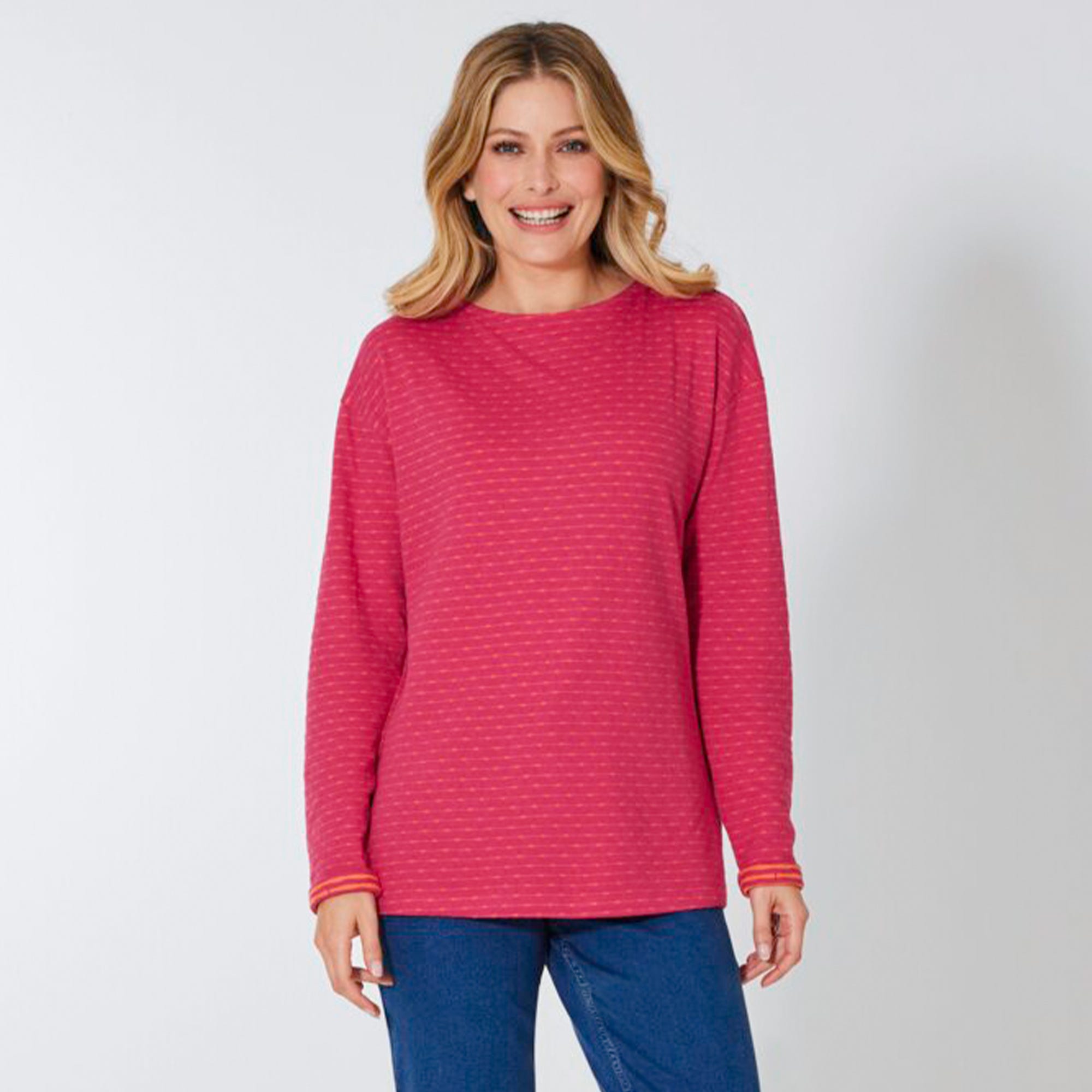 Damen-Shirt mit U-Boot-Ausschnitt