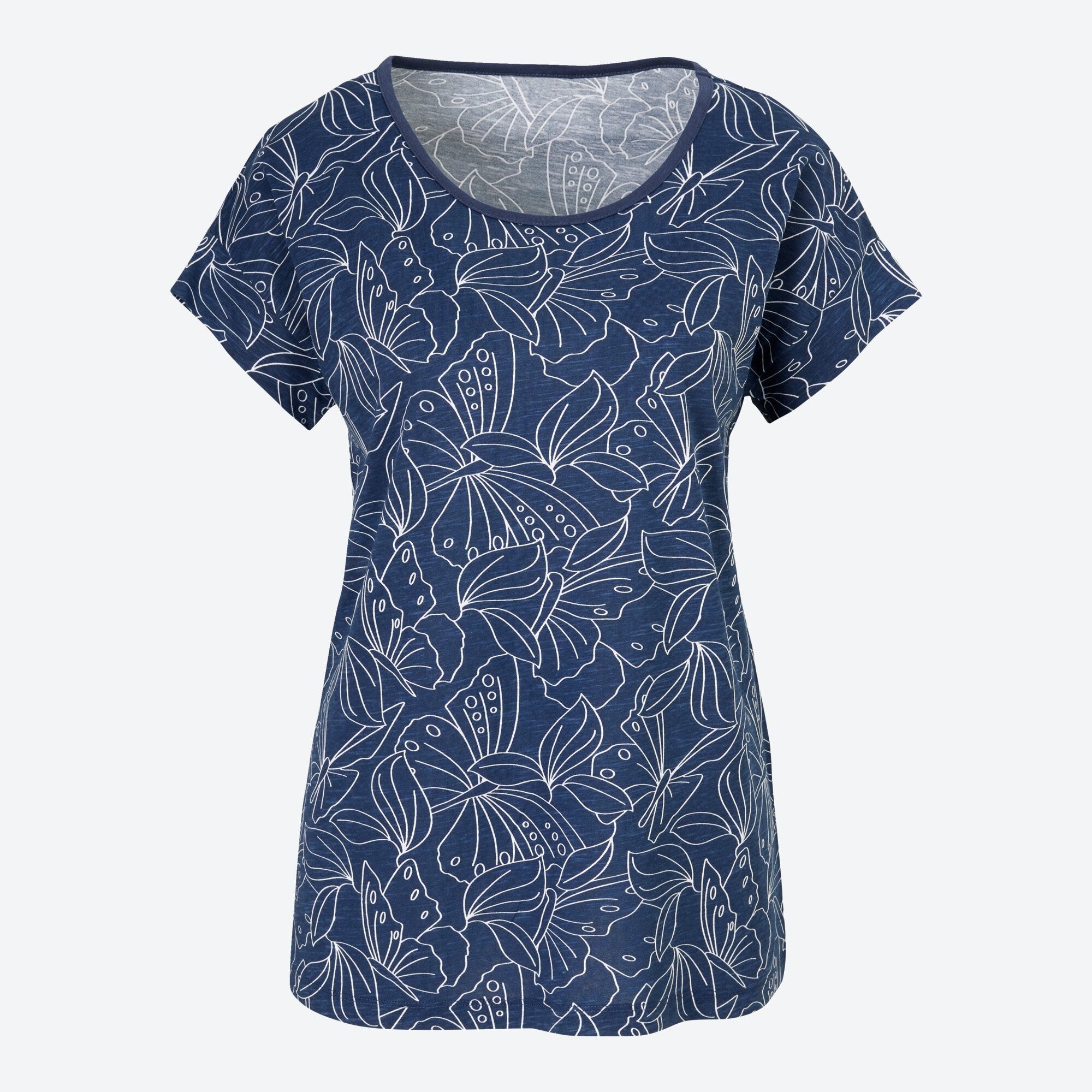 Damen-T-Shirt mit floralem Design