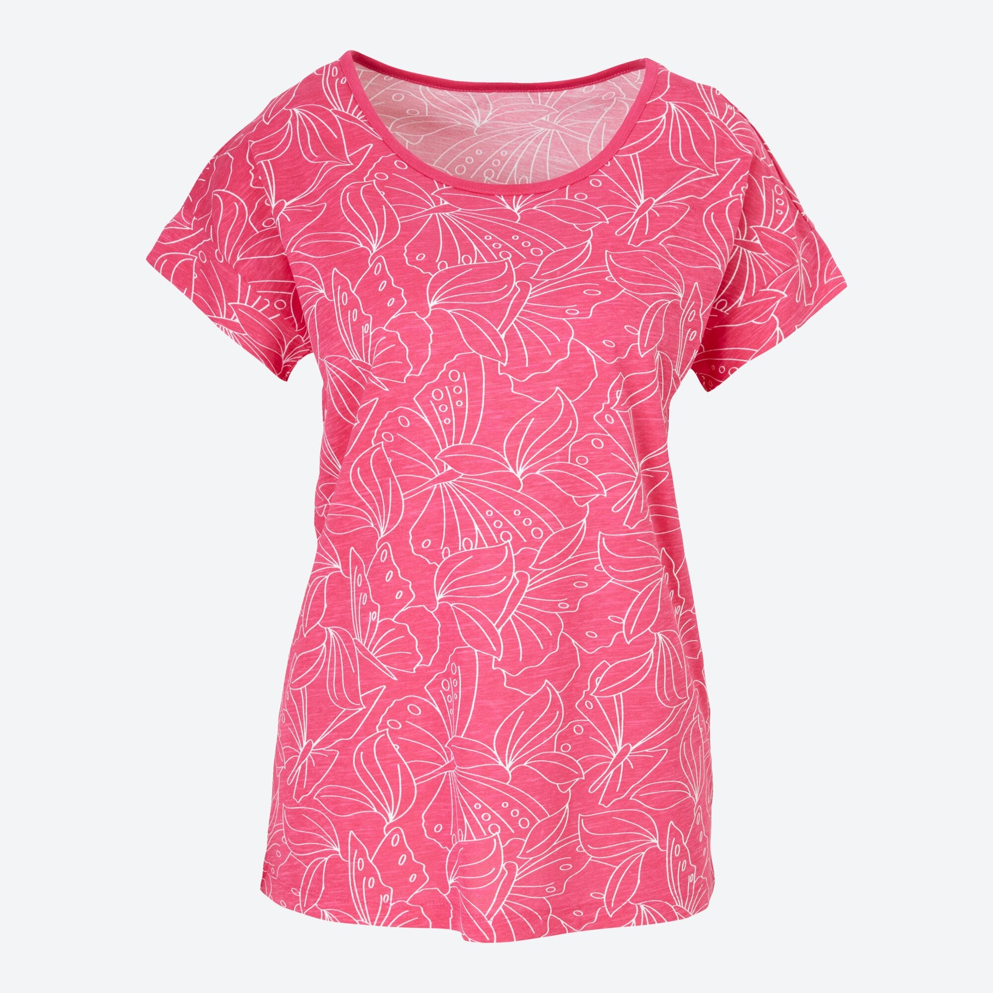 Damen-T-Shirt mit floralem Design