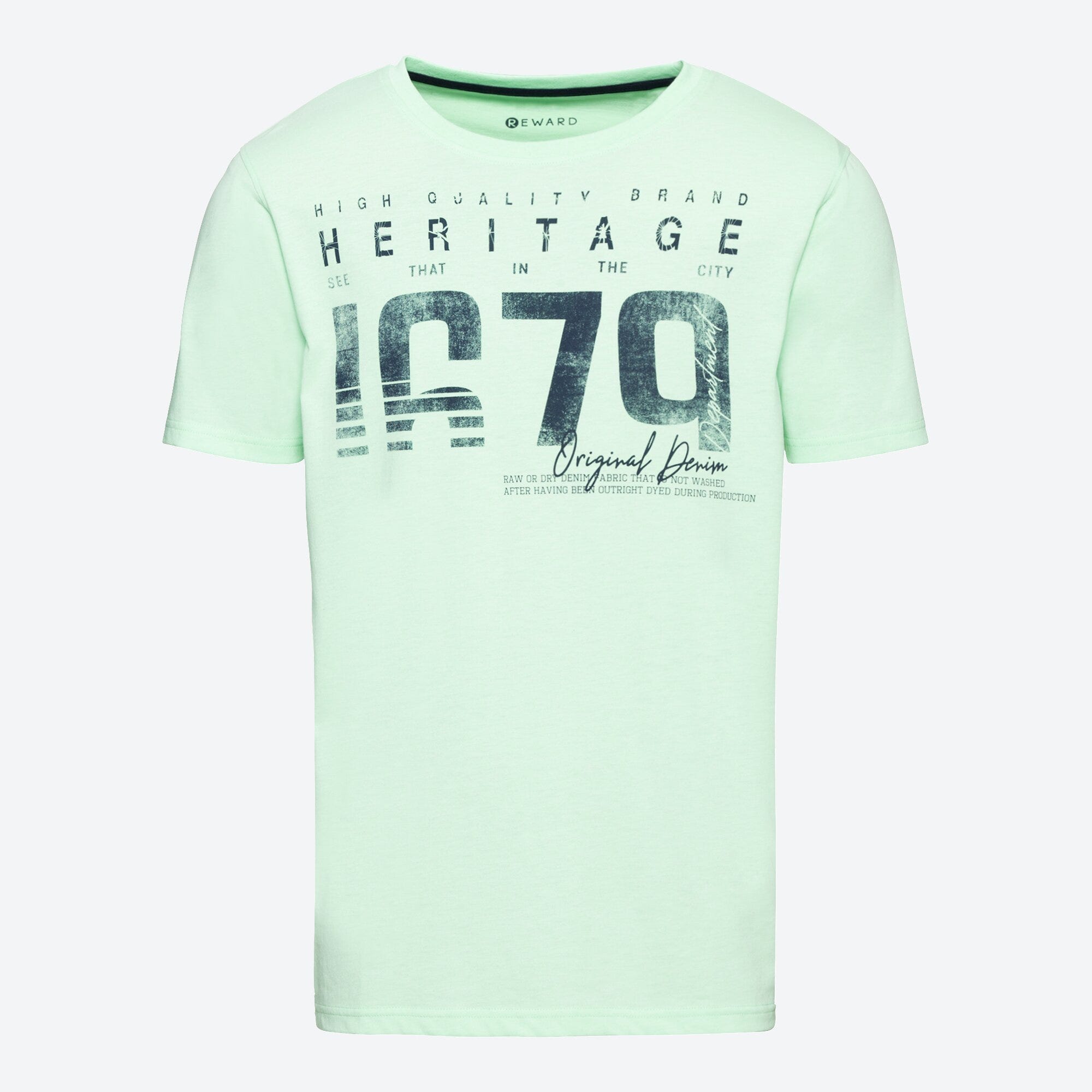 Herren-T-Shirt mit Zahlen-Frontaufdruck