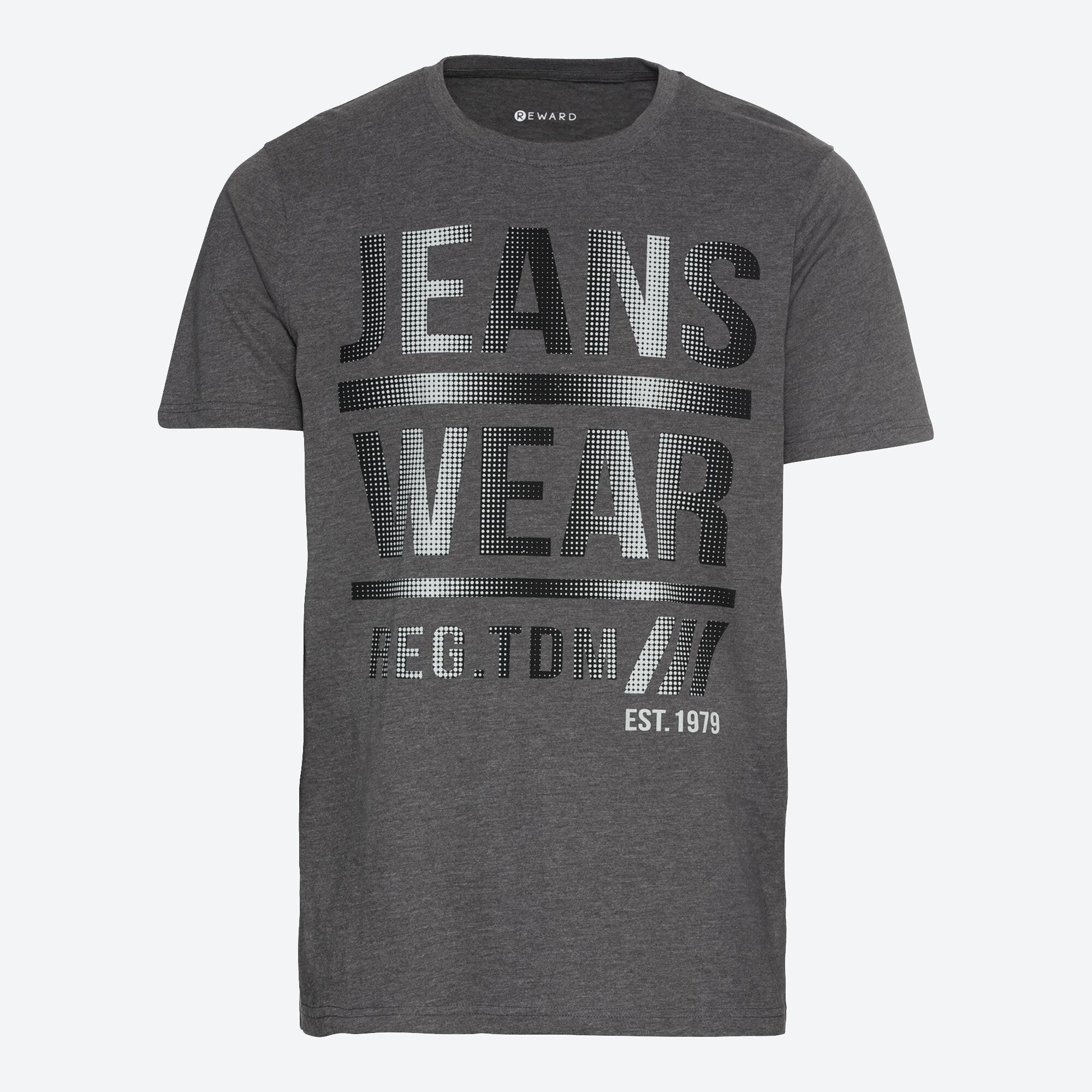 Herren-T-Shirt mit großem Schriftzug
