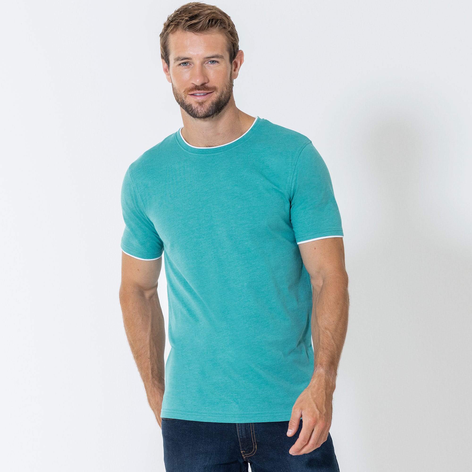 Herren-T-Shirt im 2-in-1-Look