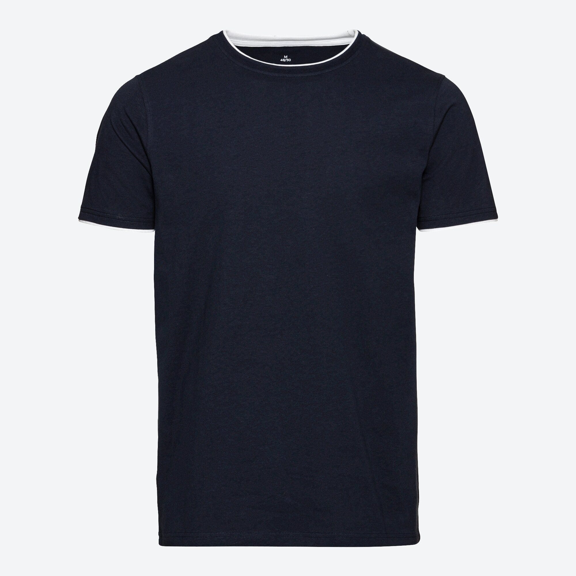 Herren-T-Shirt mit Kontrast-Einsätzen