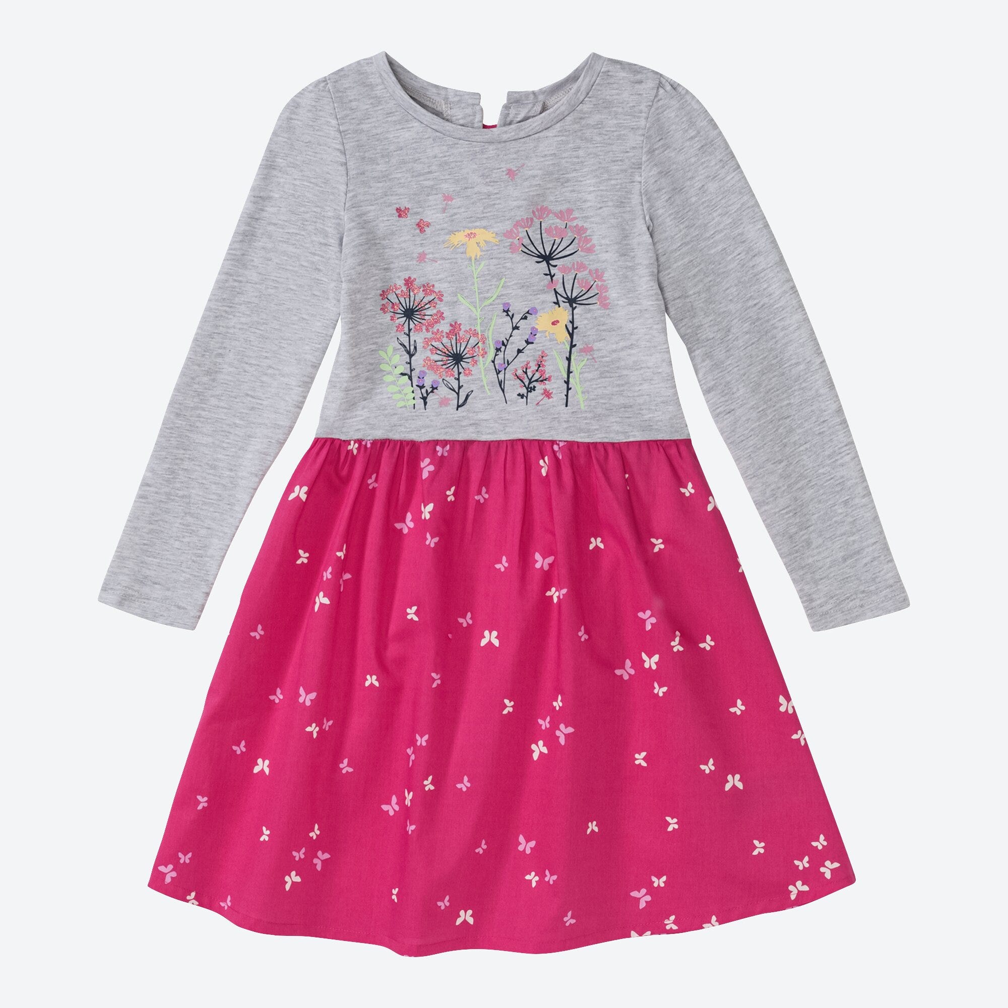 Mädchen-Kleid mit Schmetterlings-Muster