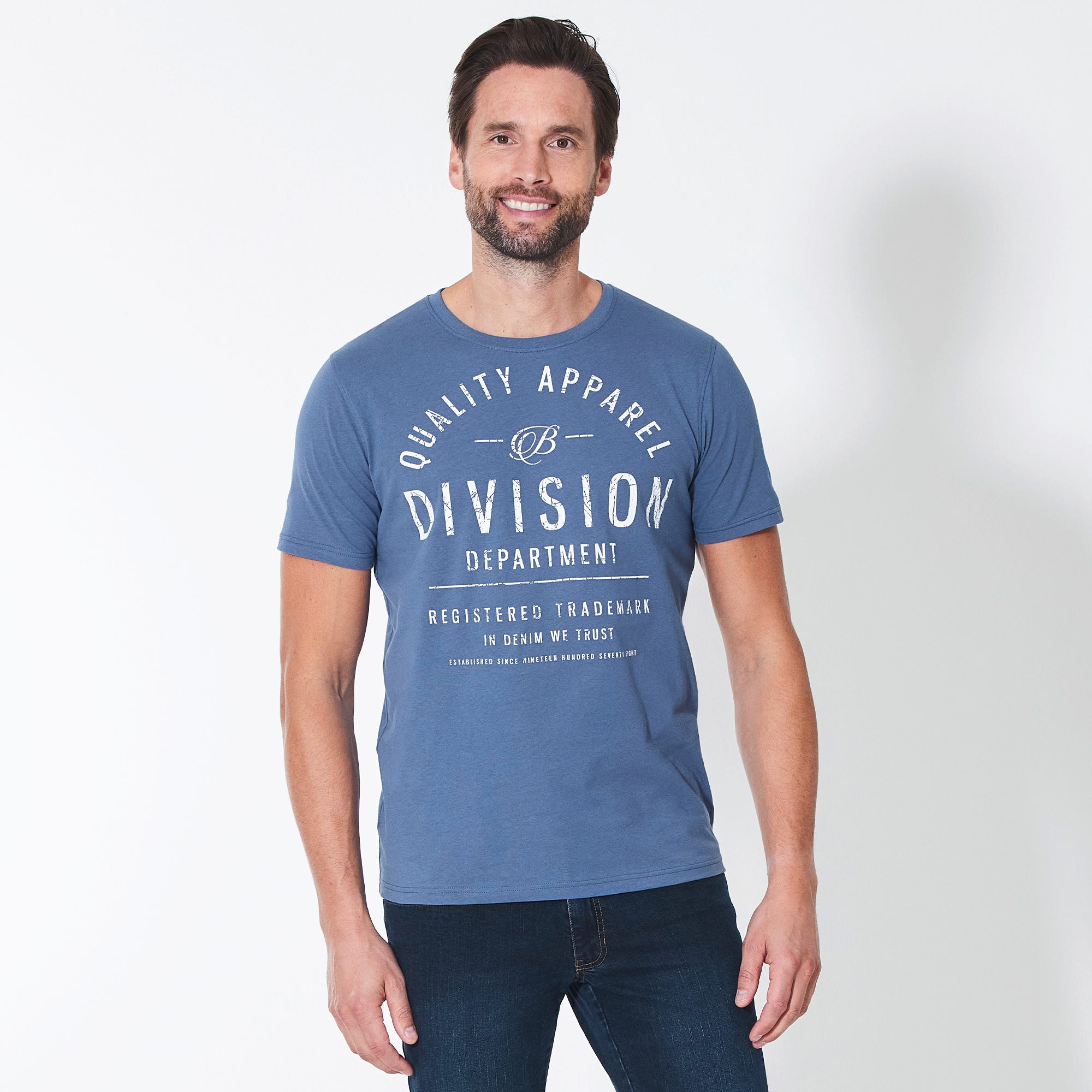 Herren-T-Shirt mit großem Frontaufdruck
