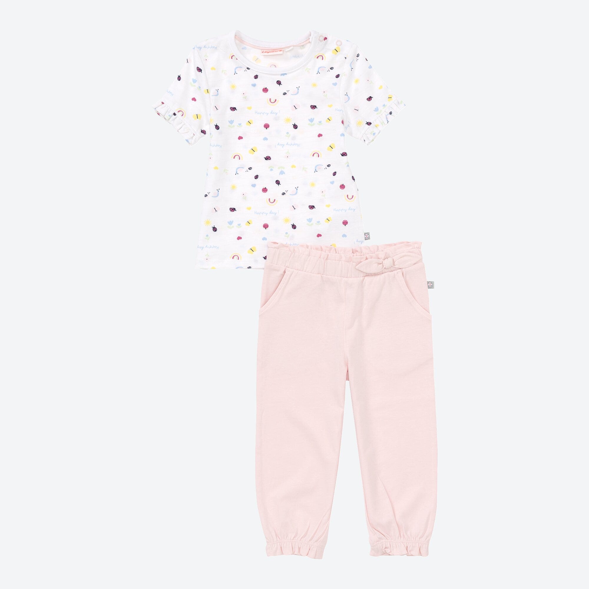 Baby-Mädchen-Set mit Rüschen, 2-teilig