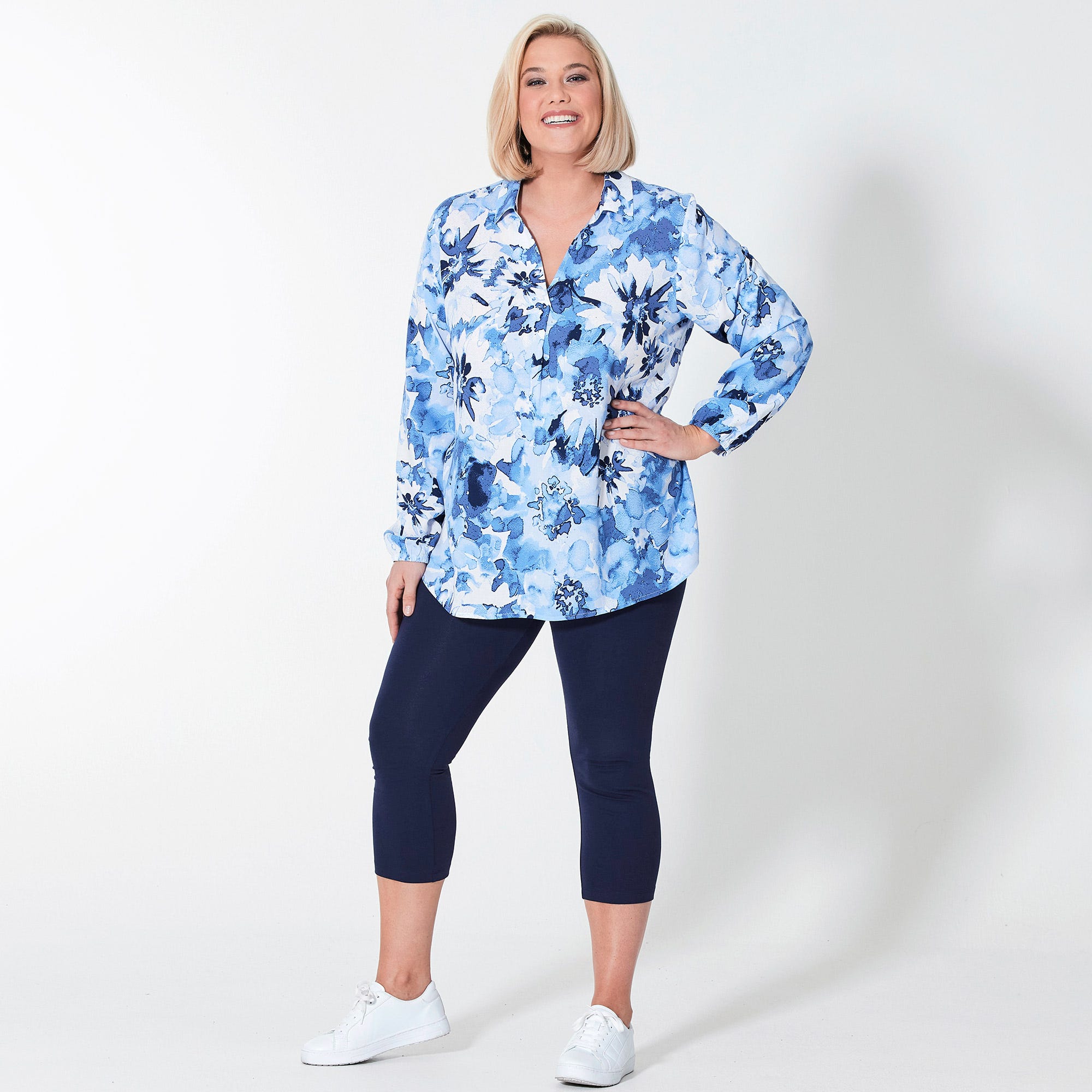 Damen-Leggings in 7/8-Länge, große Größen