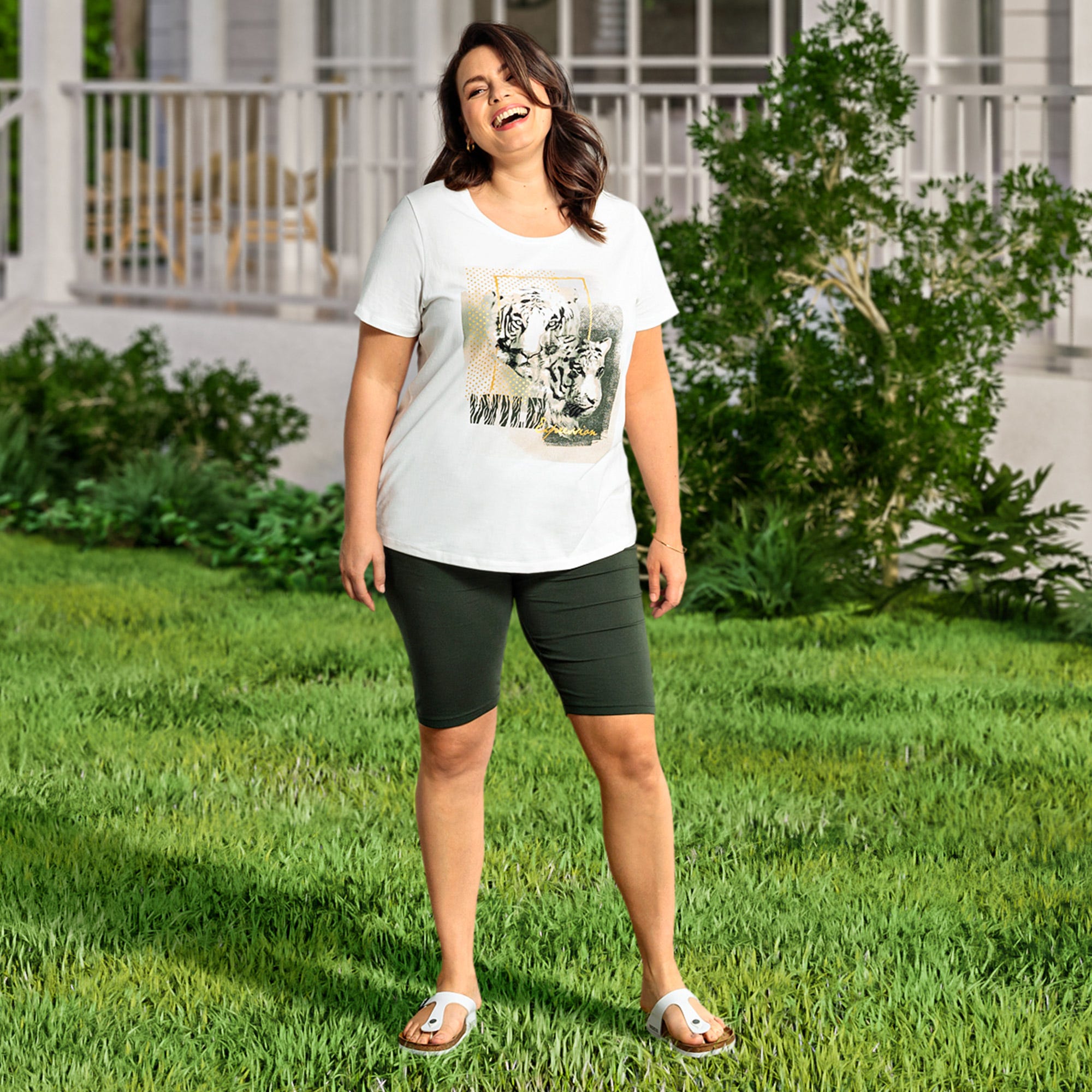 Damen-Radler-Leggings, große Größen