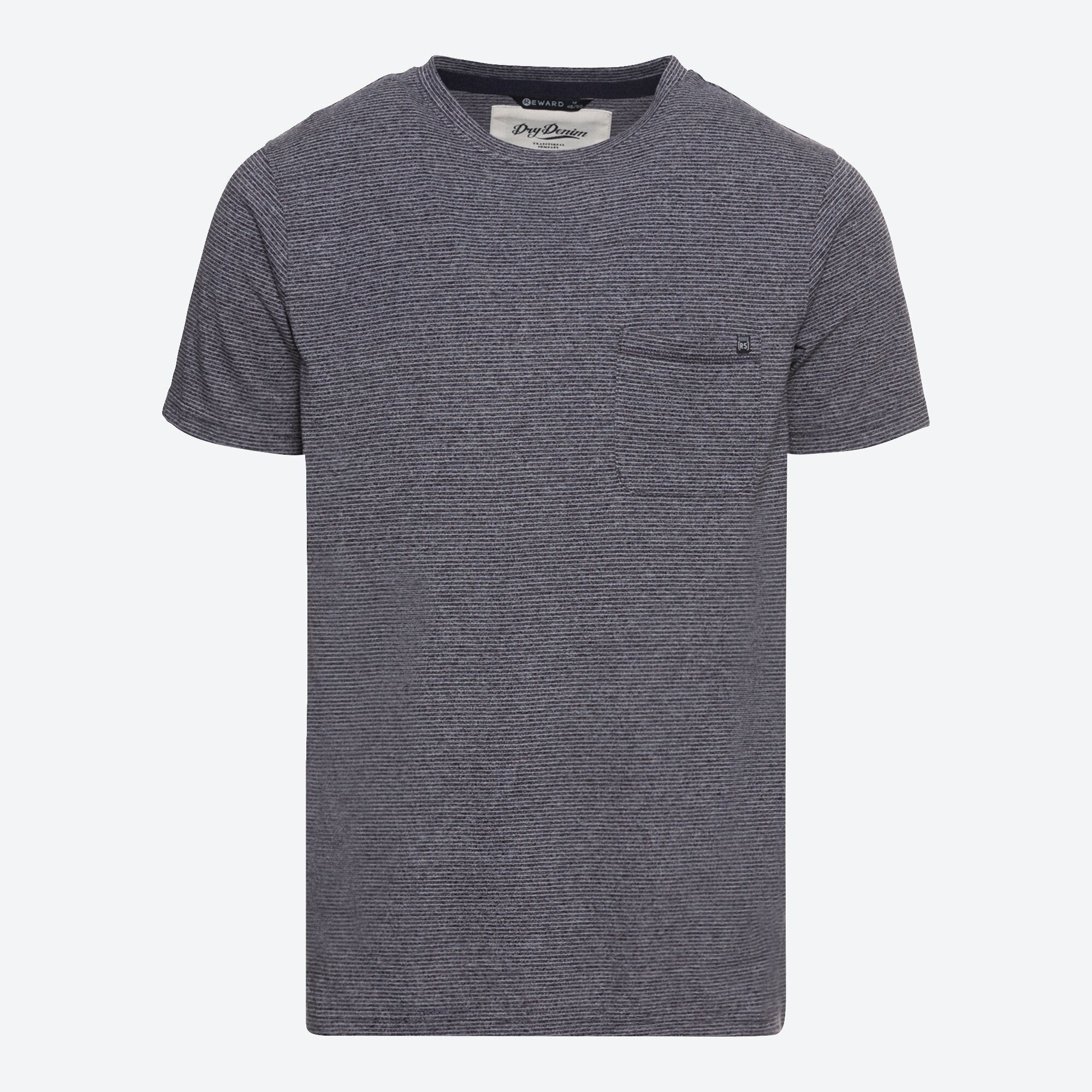 Herren-T-Shirt in Melange-Optik