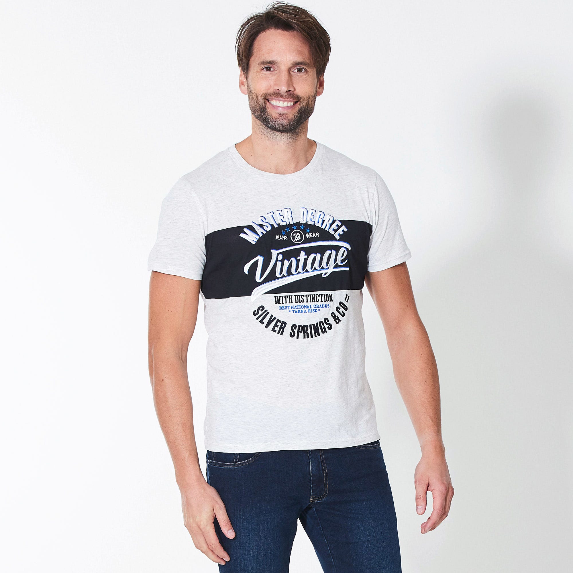 Herren-T-Shirt mit tollem Frontaufdruck