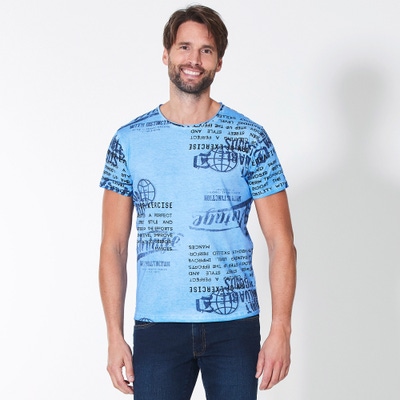 Herren-T-Shirt mit trendigem Muster