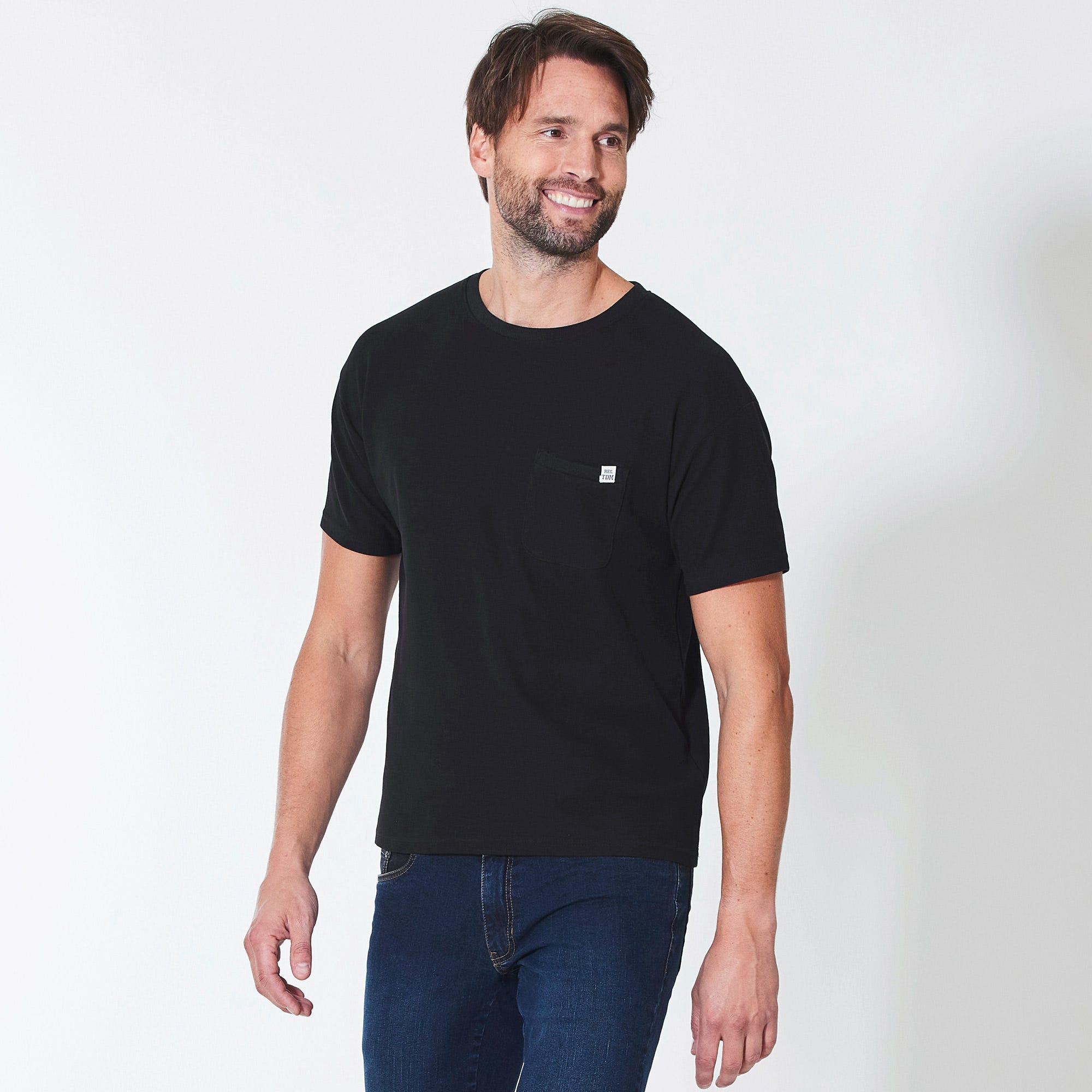 Herren-T-Shirt mit 1 Brusttasche