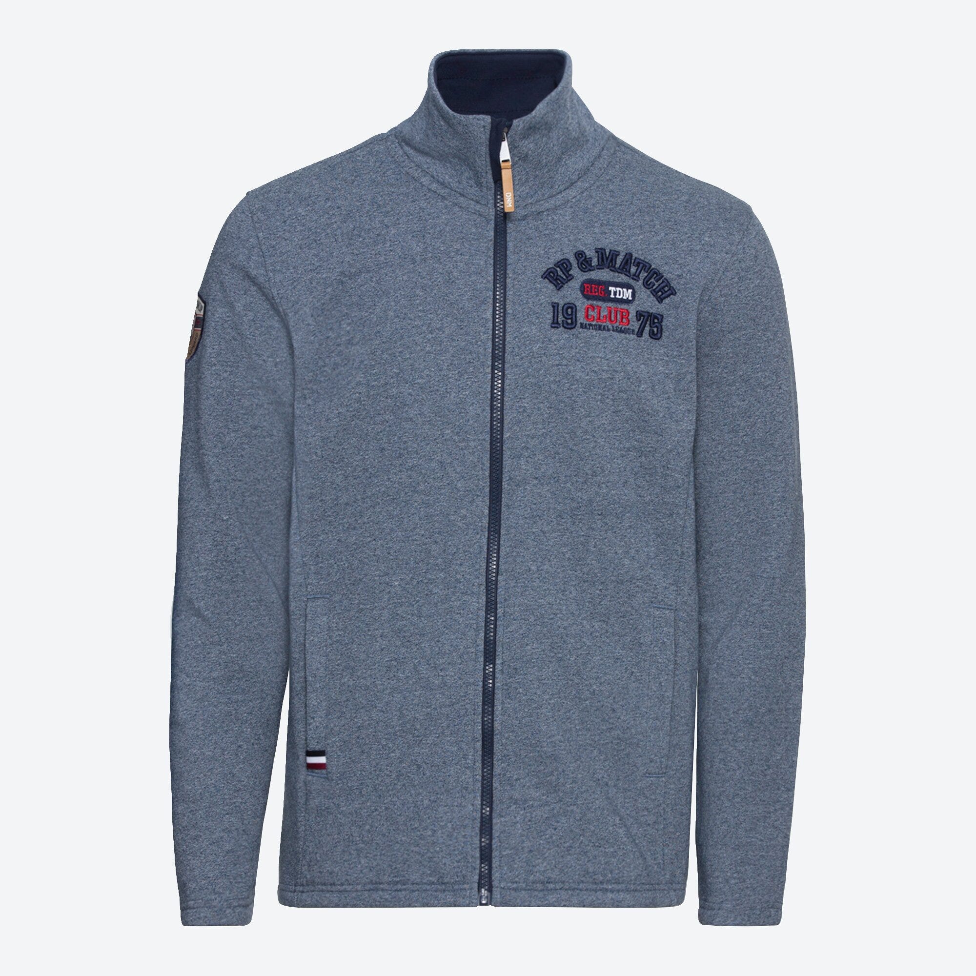 Herren-Sweatjacke in Melange-Optik