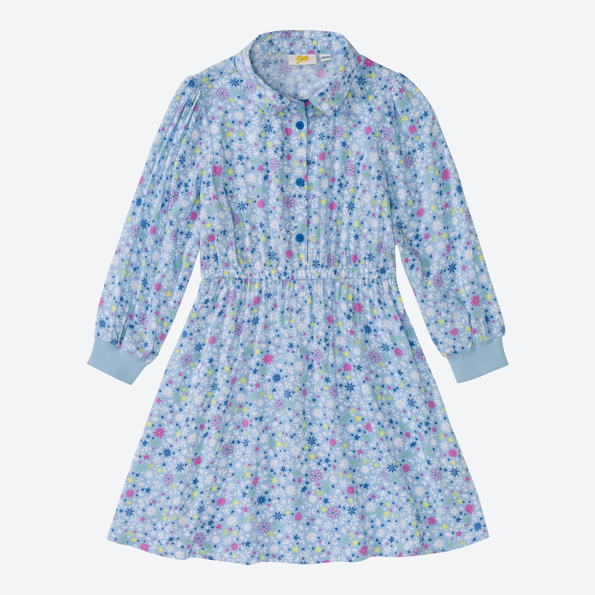 Mädchen-Kleid mit Blümchen-Muster