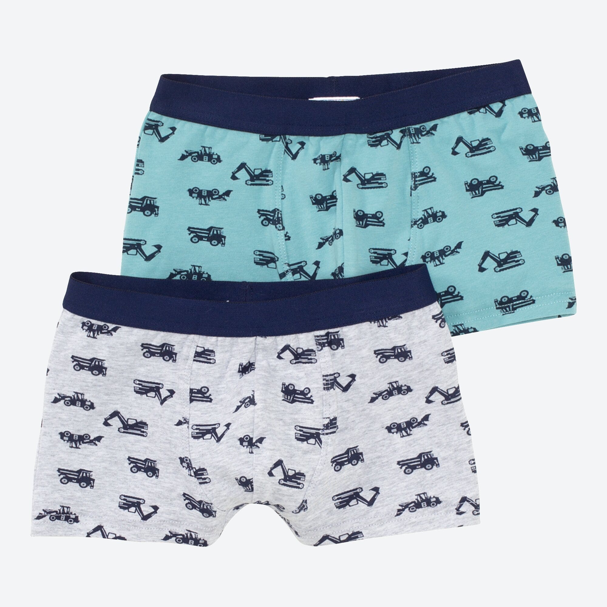 Jungen-Retroshorts mit Fahrzeug-Muster, 2er-Pack