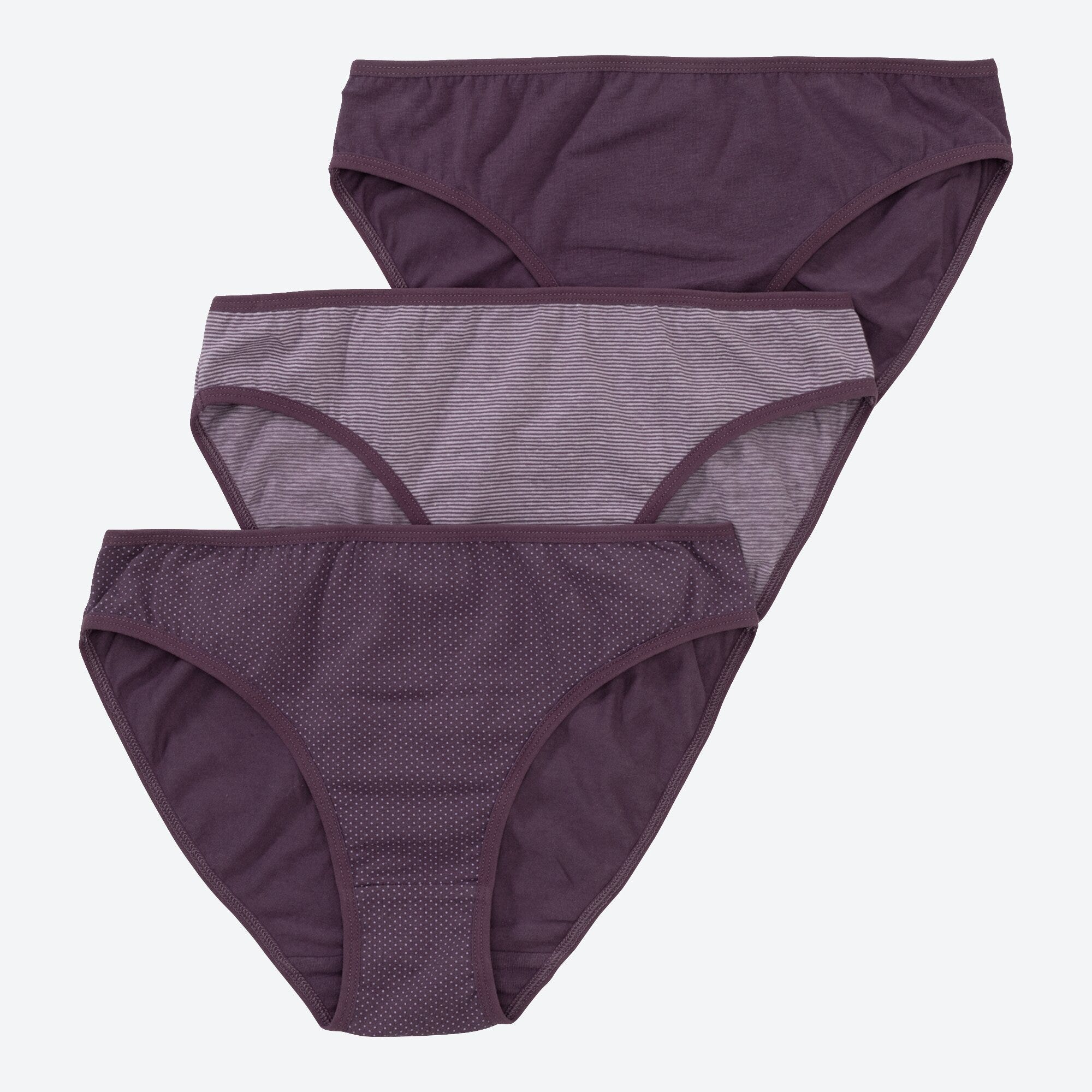 Damen-Minislip mit Punkte-Muster, 3er-Pack