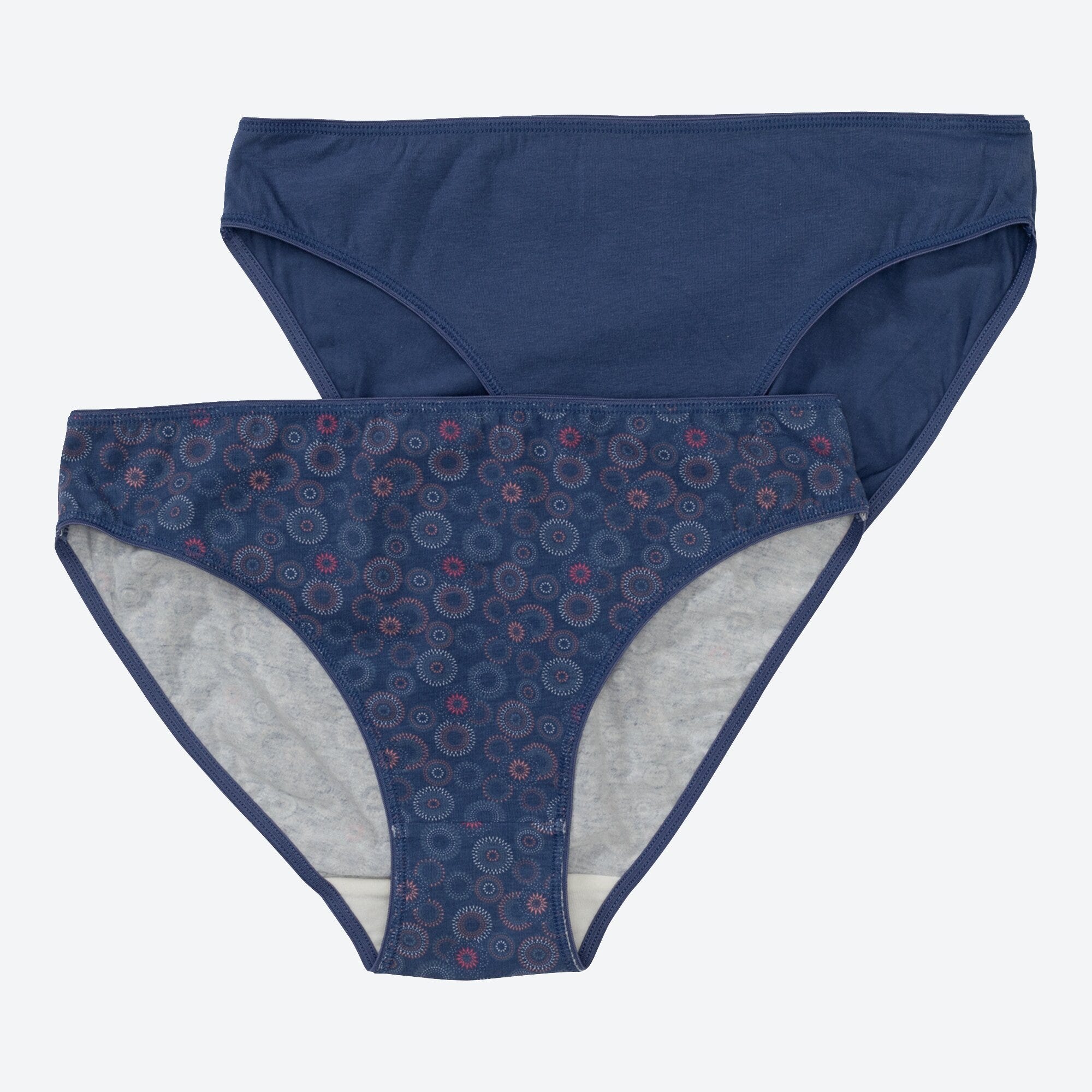 Damen-Minislip mit Kreis-Muster, 2er-Pack
