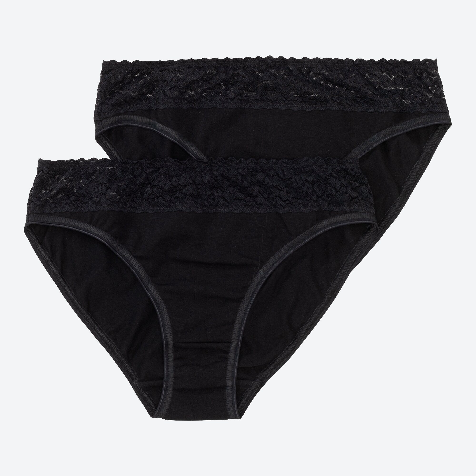 Damen-Minislip mit Spitzen-Bund, 2er-Pack