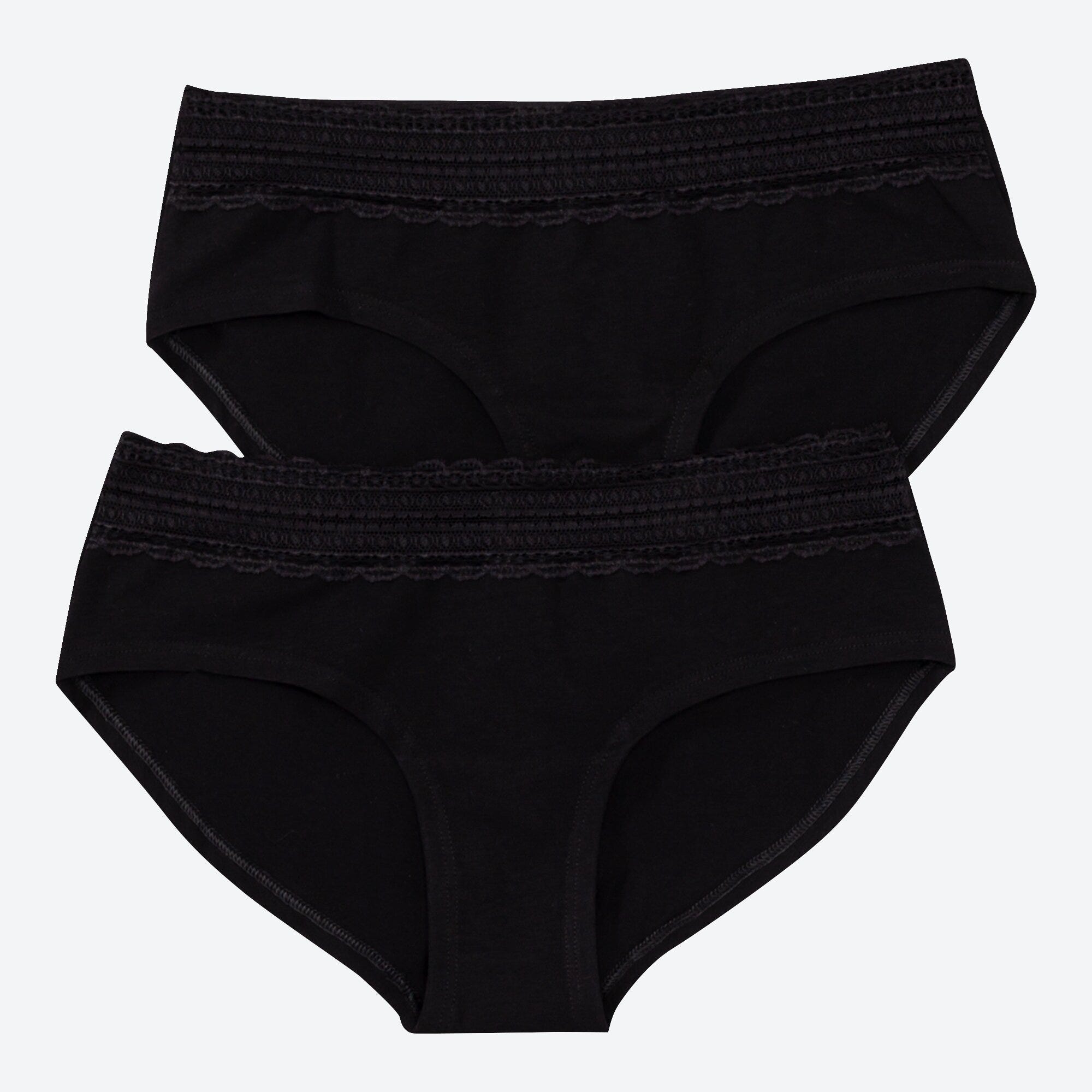 Damen-Panty mit Spitzeneinsatz, 2er-Pack