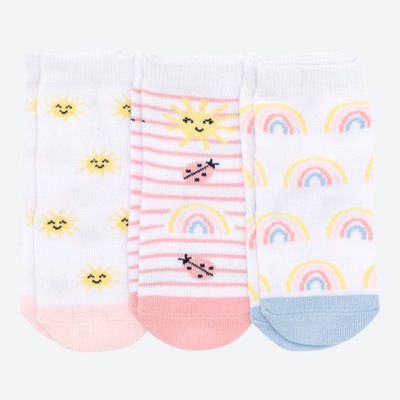 Baby-Mädchen-Socken, 3er-Pack