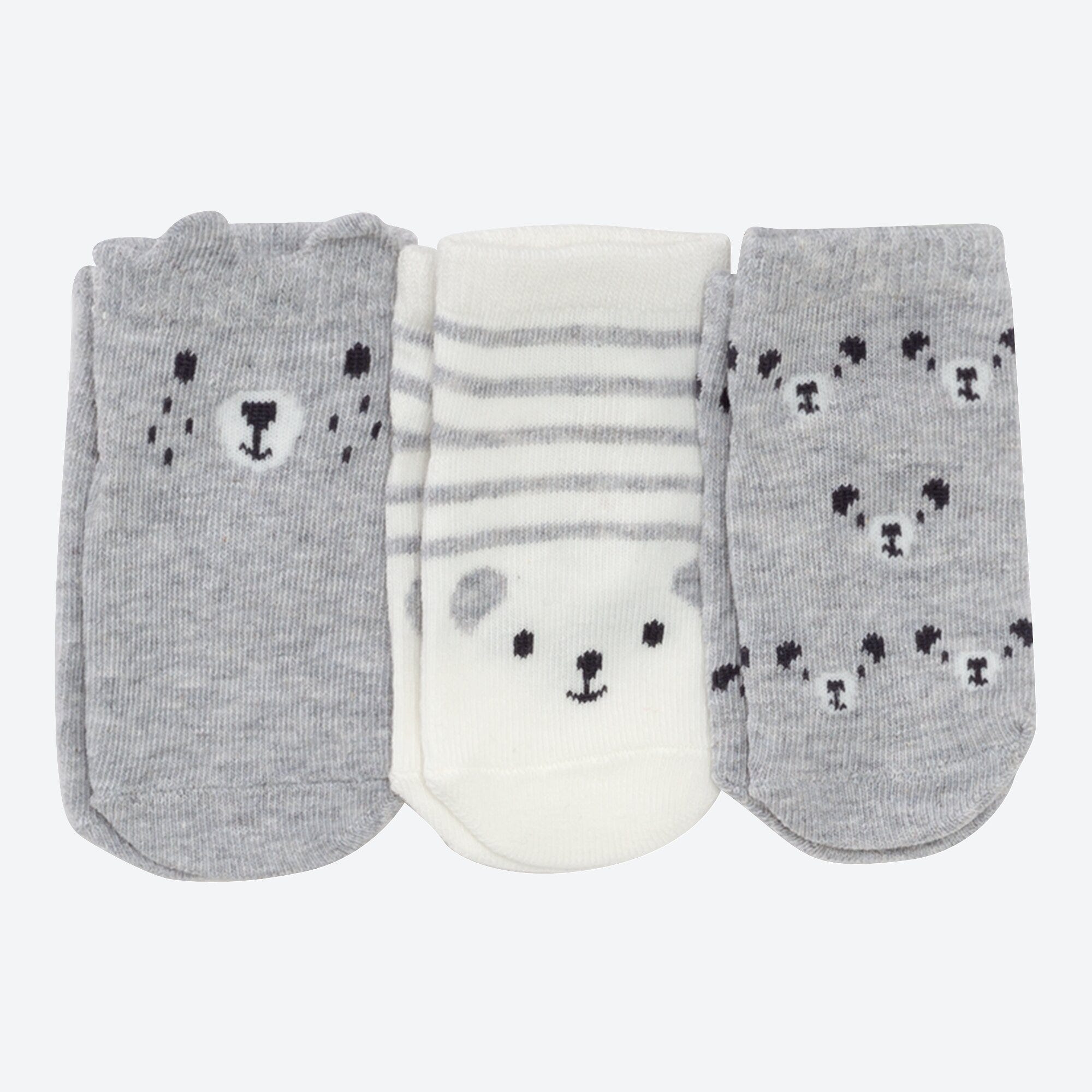 Baby-Socken mit Bären-Design, 3er-Pack
