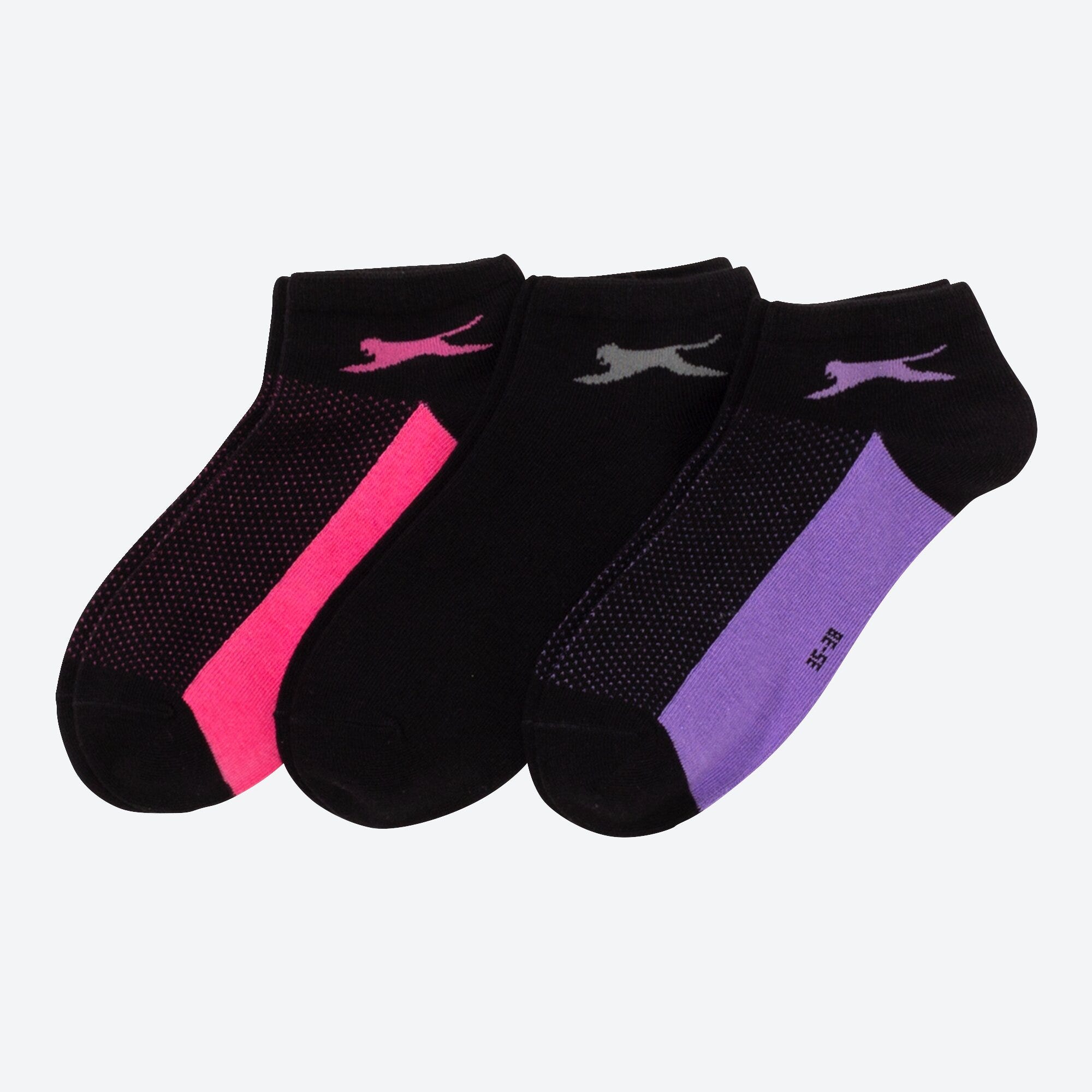Slazenger Damen-Sport-Sneaker-Socken, 3er-Pack