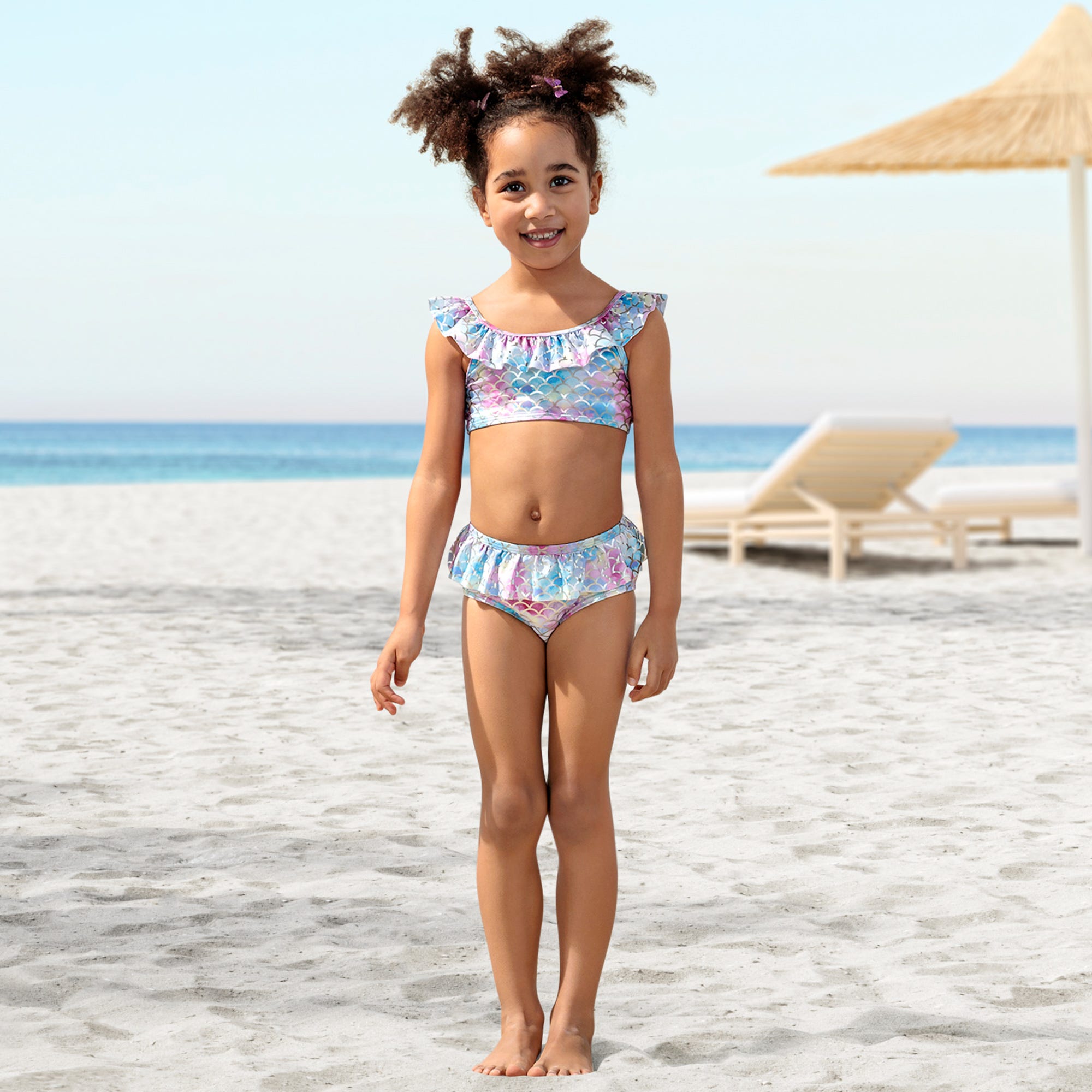 Mädchen-Bikini-Set, 2-teilig