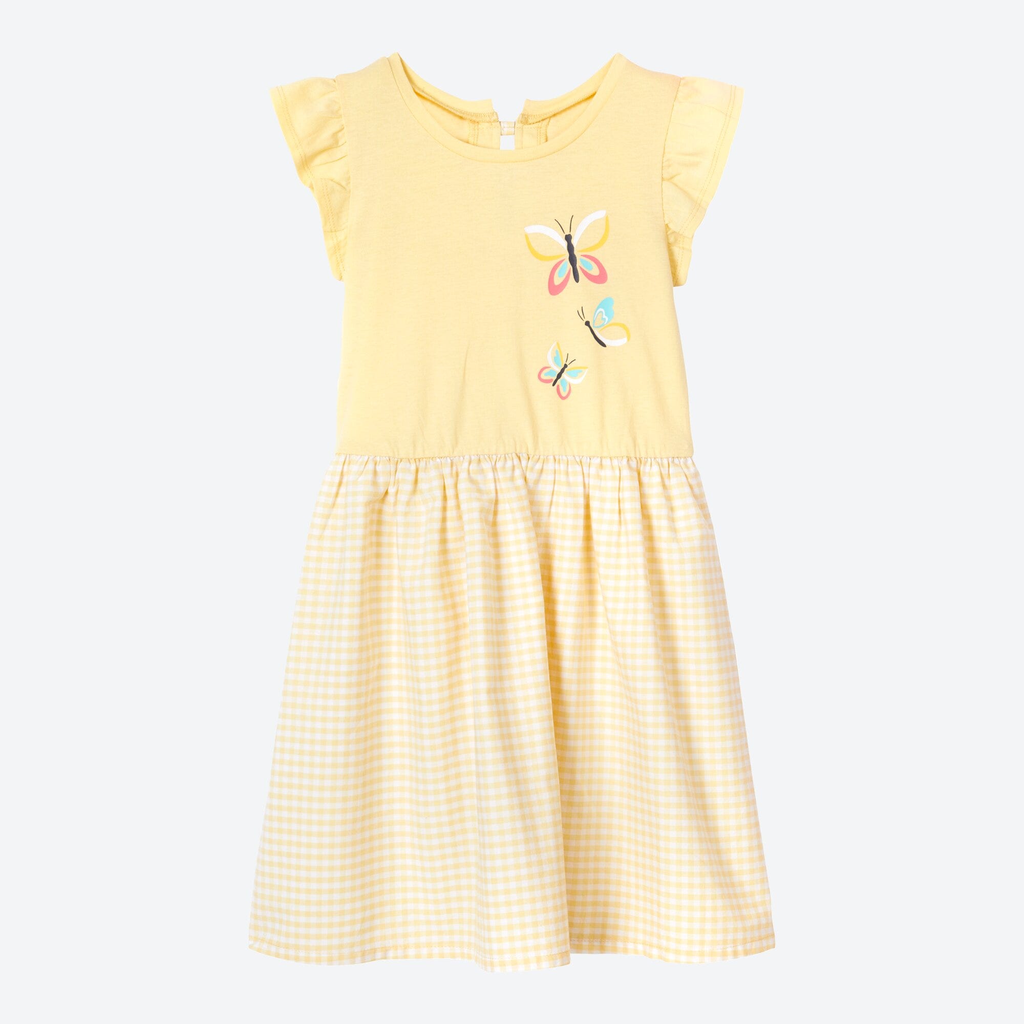Mädchen-Kleid mit Karomuster