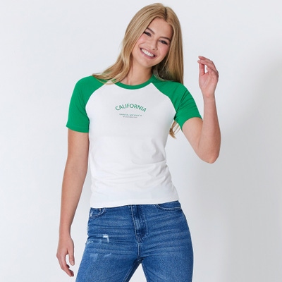Damen-T-Shirt mit Raglan-Ärmeln