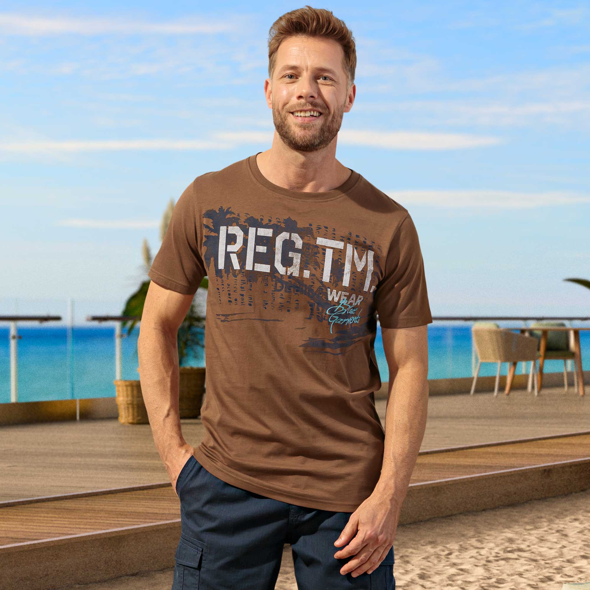 Herren-T-Shirt in coolem Design