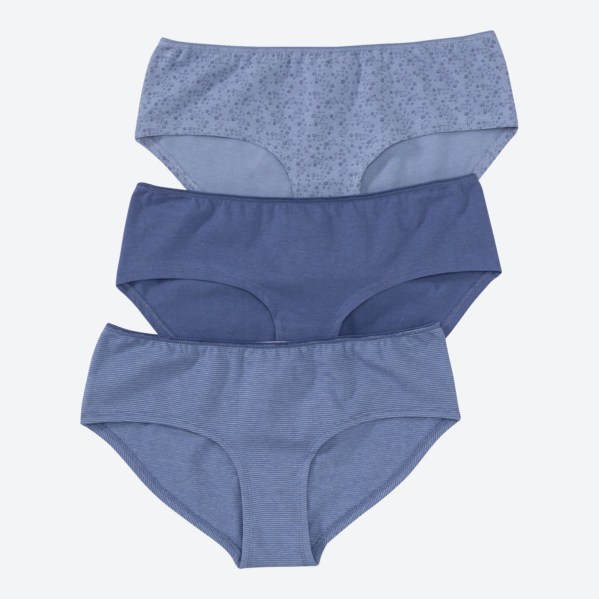 Damen-Panty mit Mille-Fleur-Muster, 3er-Pack