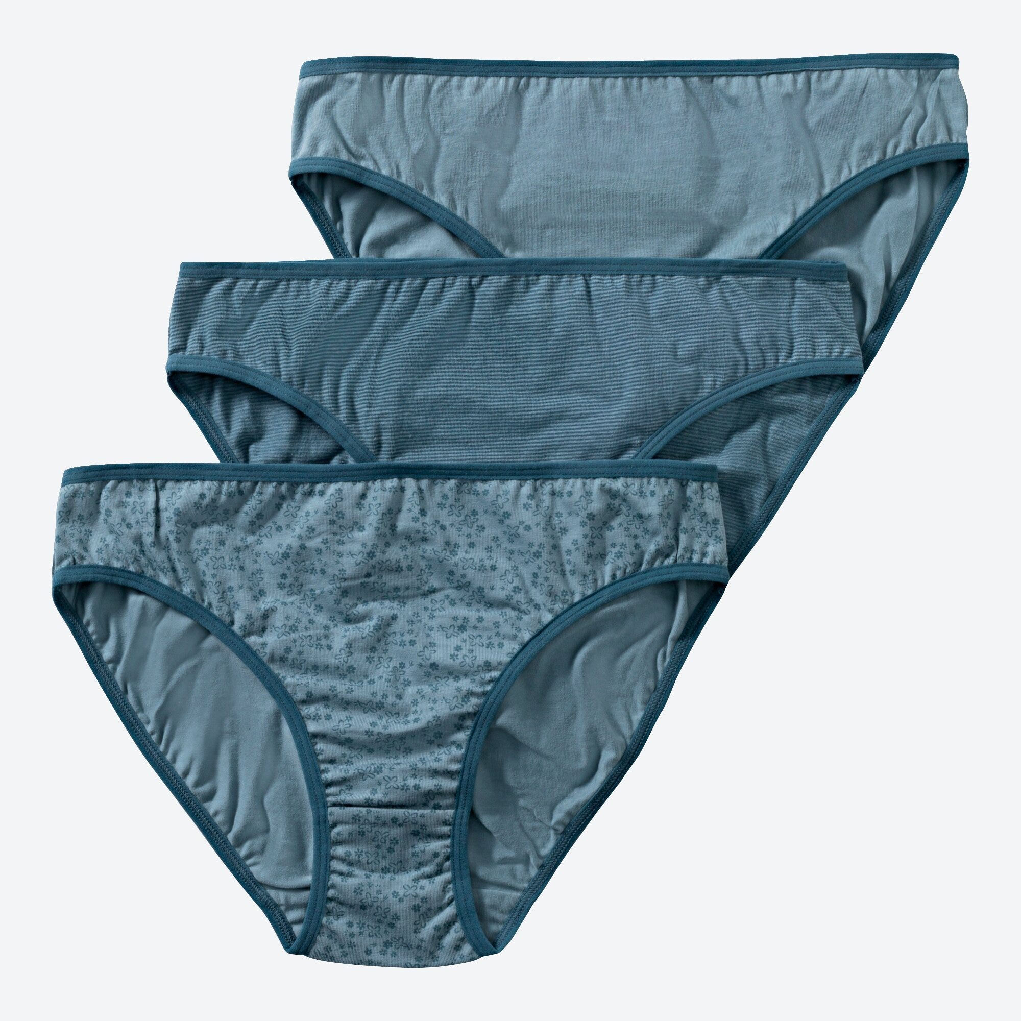 Damen-Minislip mit Ringelmuster, 3er-Pack