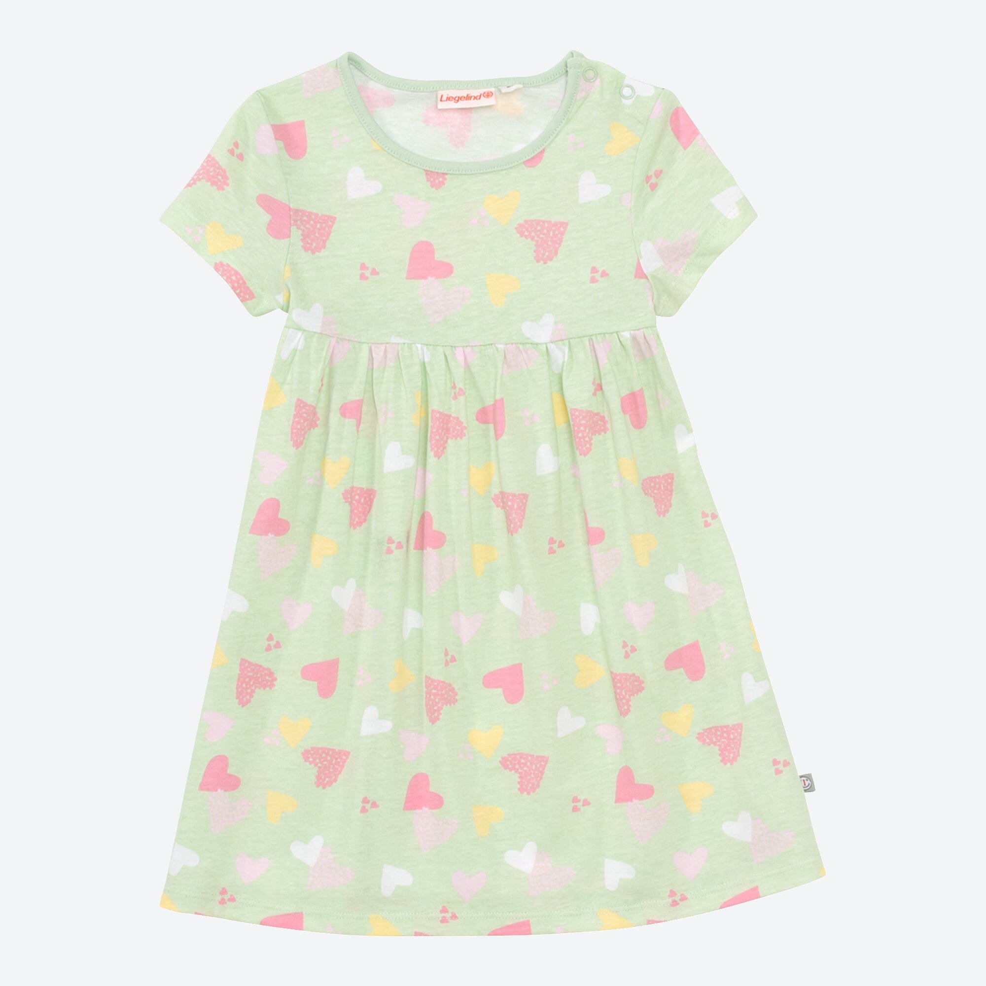 Baby-Mädchen-Kleid mit Herzmuster