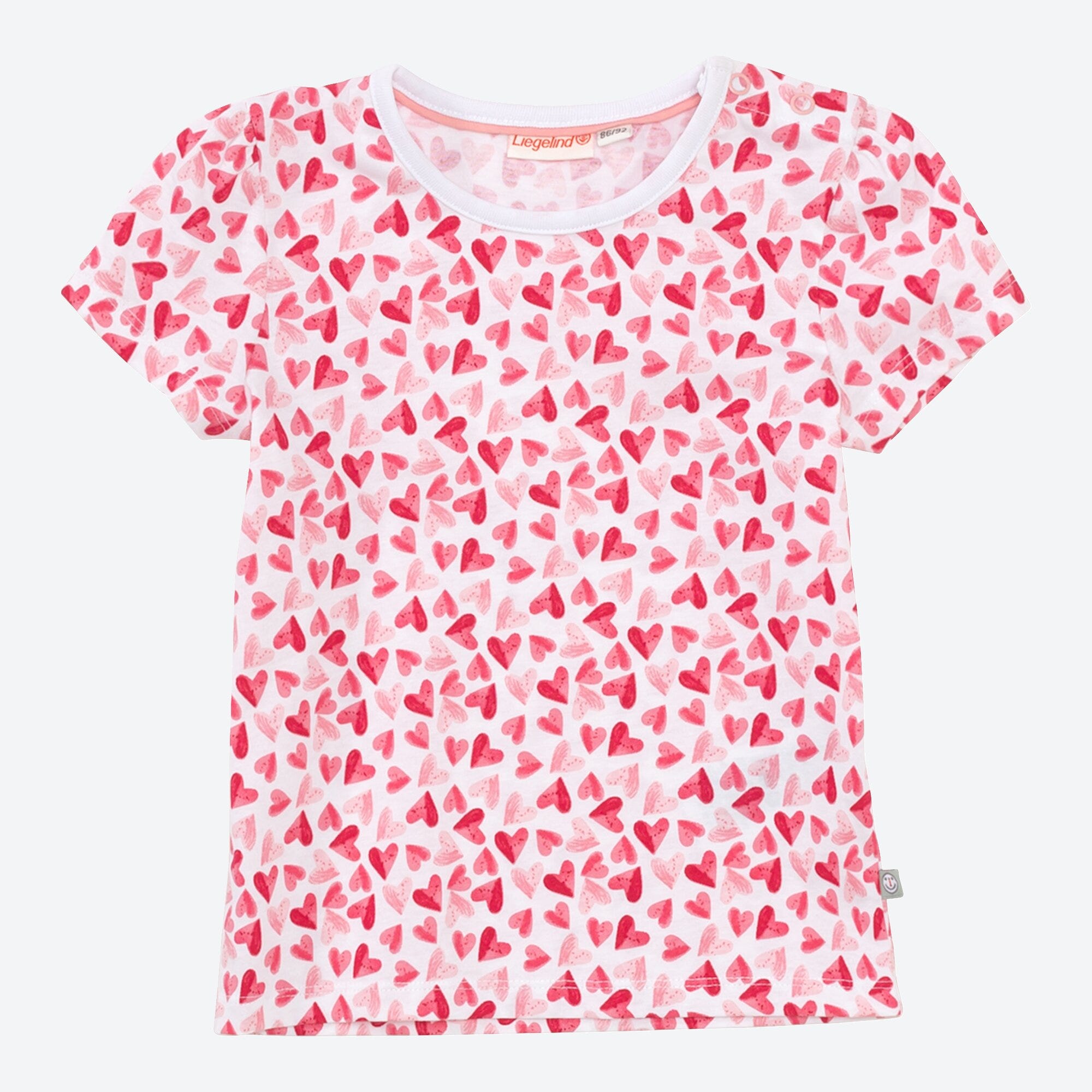 Baby-Mädchen-T-Shirt mit Herzmuster