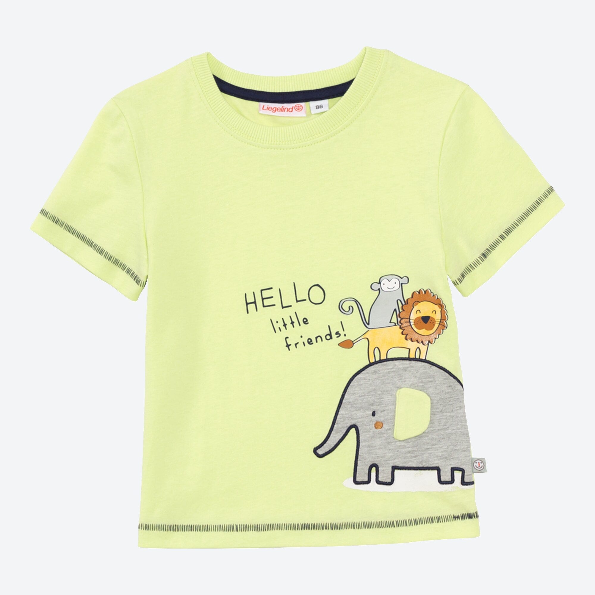 Baby-Jungen-T-Shirt mit Elefanten-Applikation