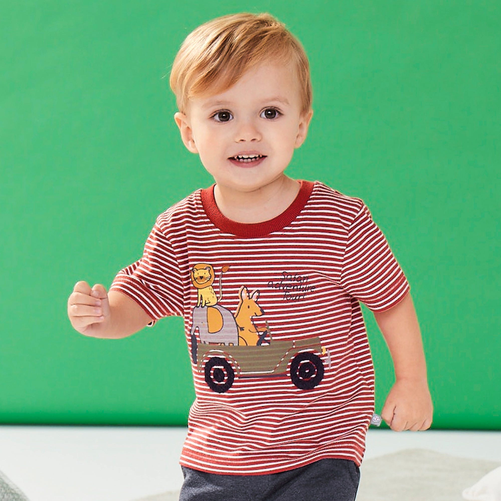 Baby-Jungen-T-Shirt mit Ringelmuster