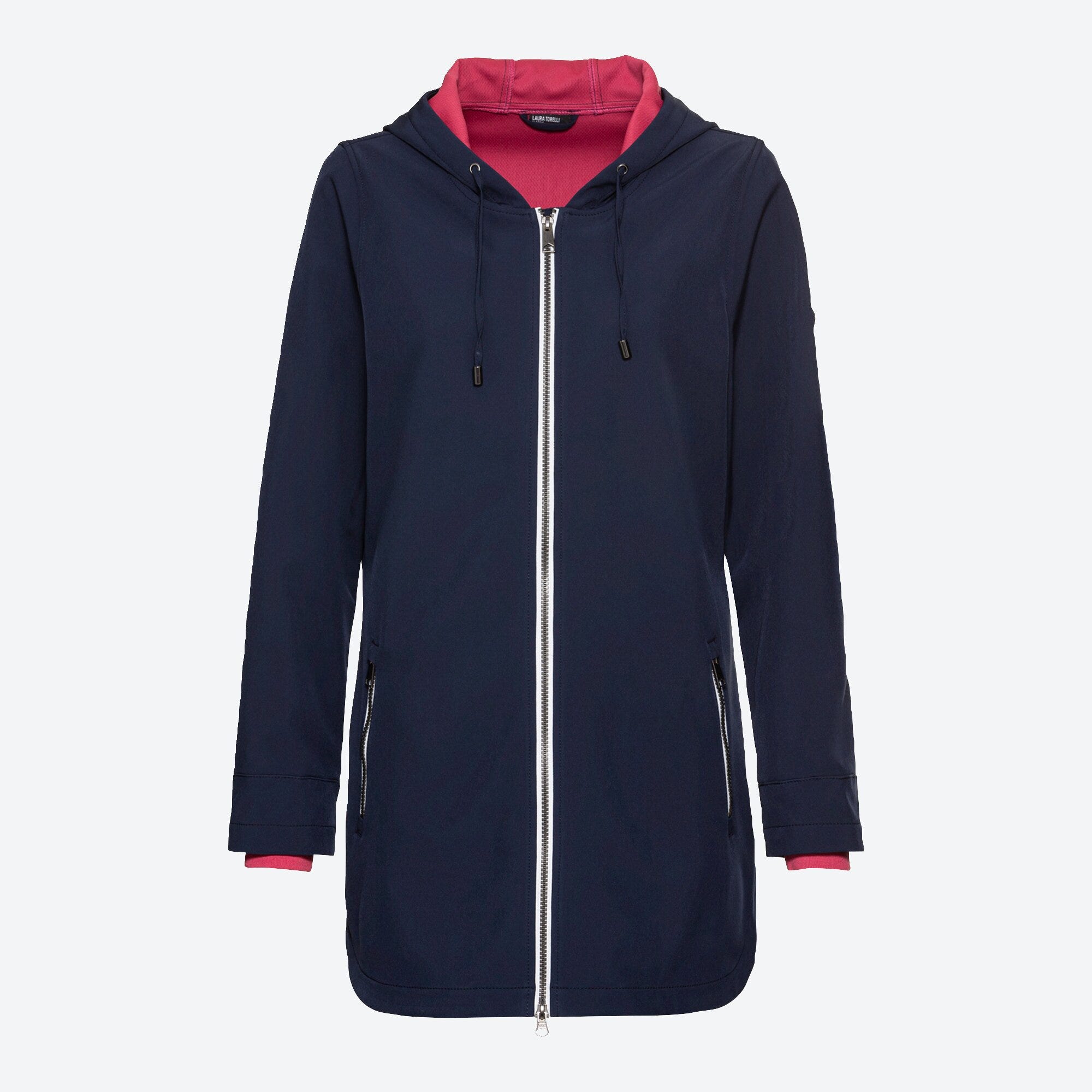 Damen-Softshell-Mantel mit Kapuze