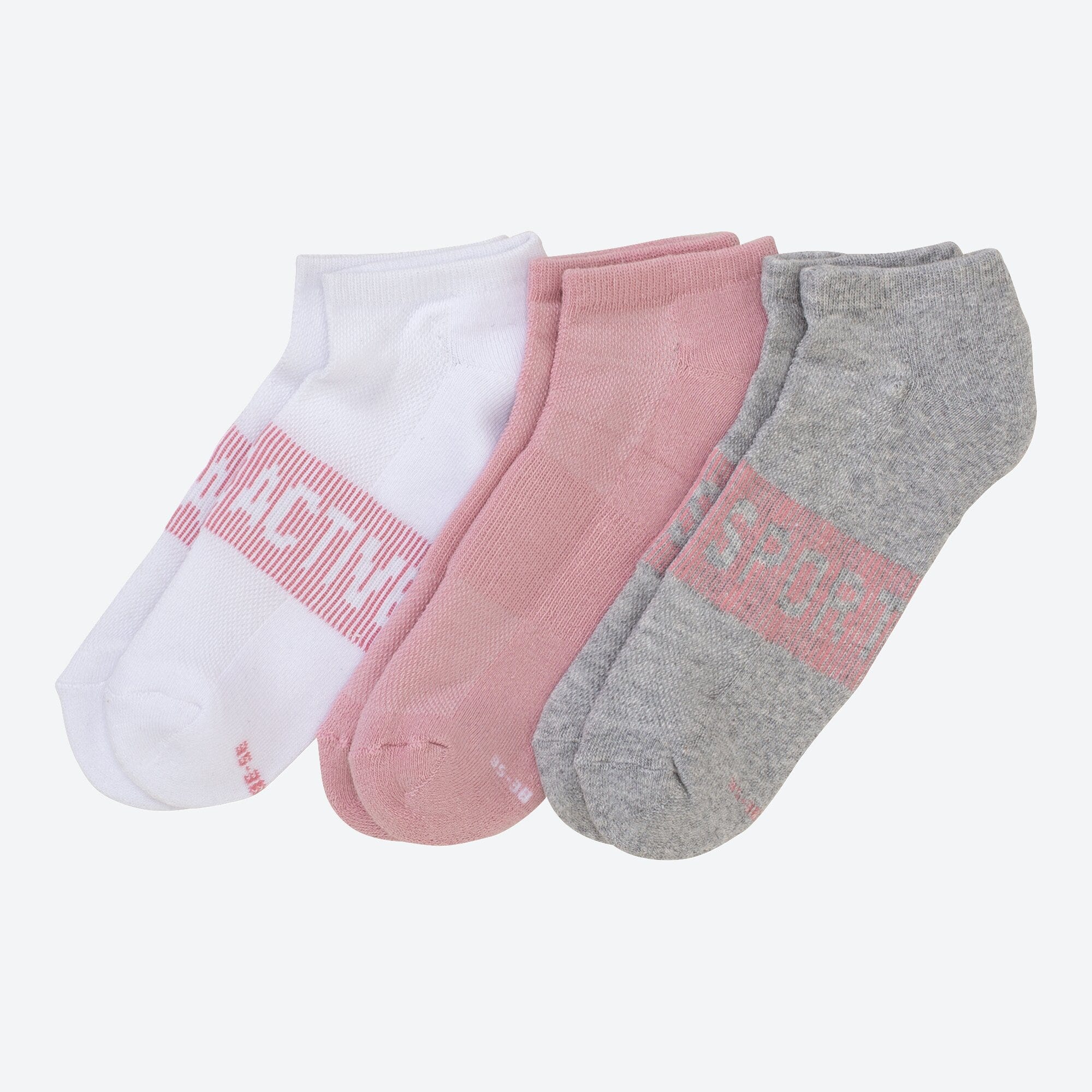 Damen-Sport-Sneaker-Socken, 3er-Pack
