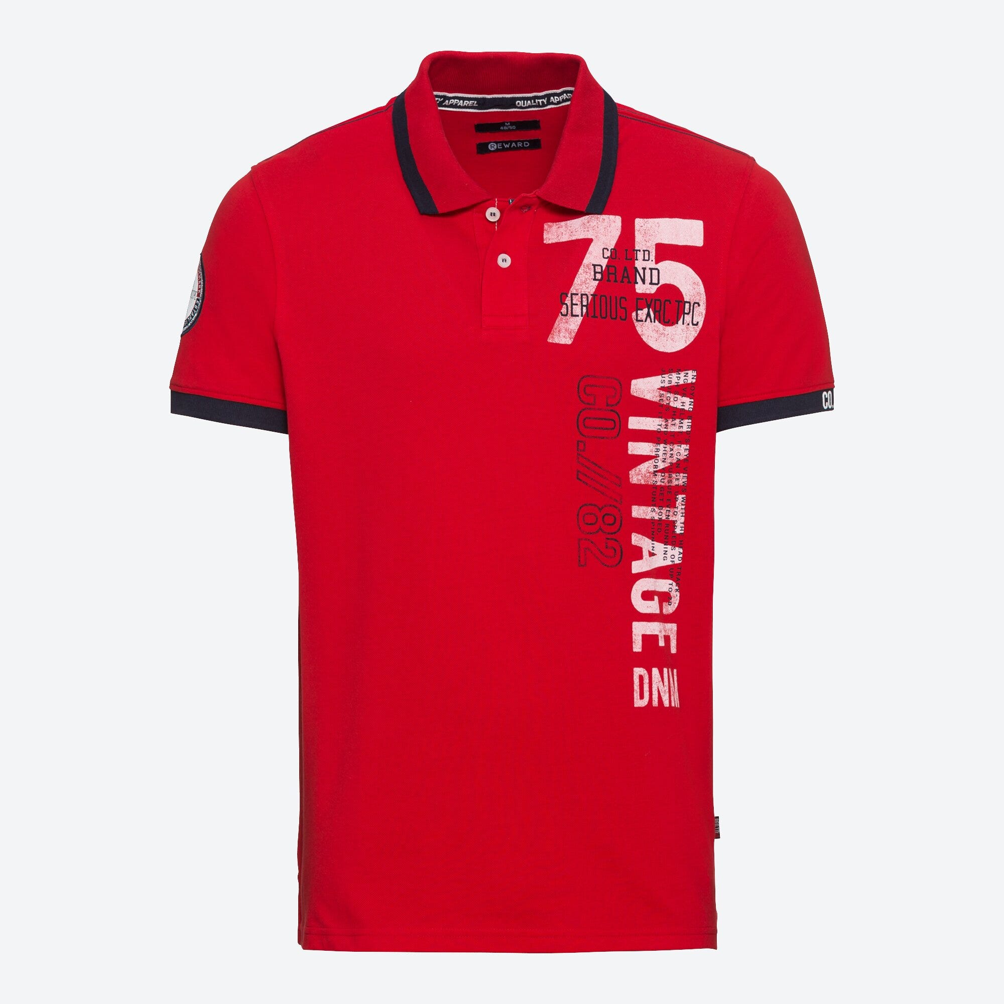 Herren-Poloshirt mit schickem Aufdruck