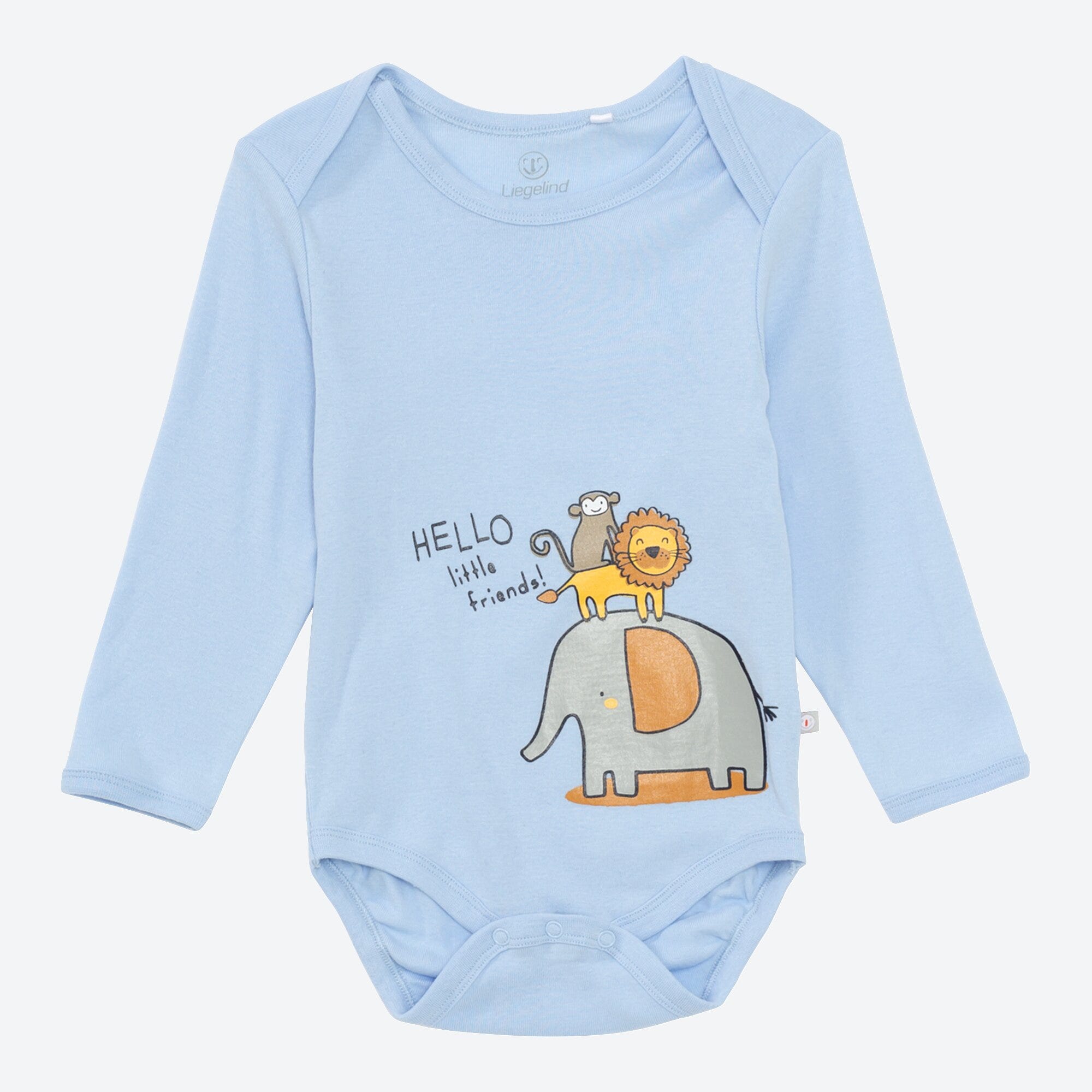 Baby-Jungen-Body mit Tier-Aufdruck