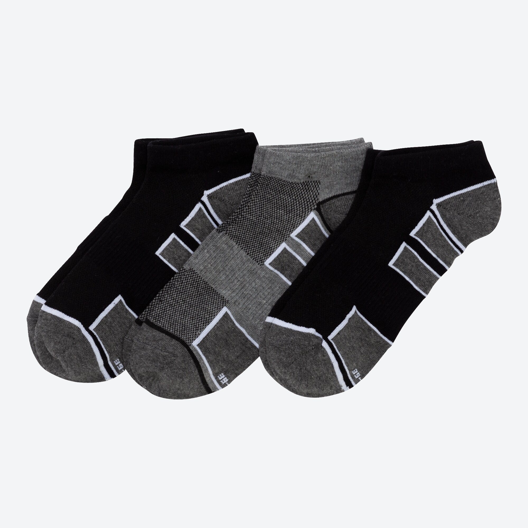 Herren-Sport-Sneaker-Socken, 3er-Pack