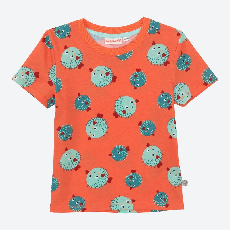 Baby-Jungen-T-Shirt mit Kugelfisch-Muster