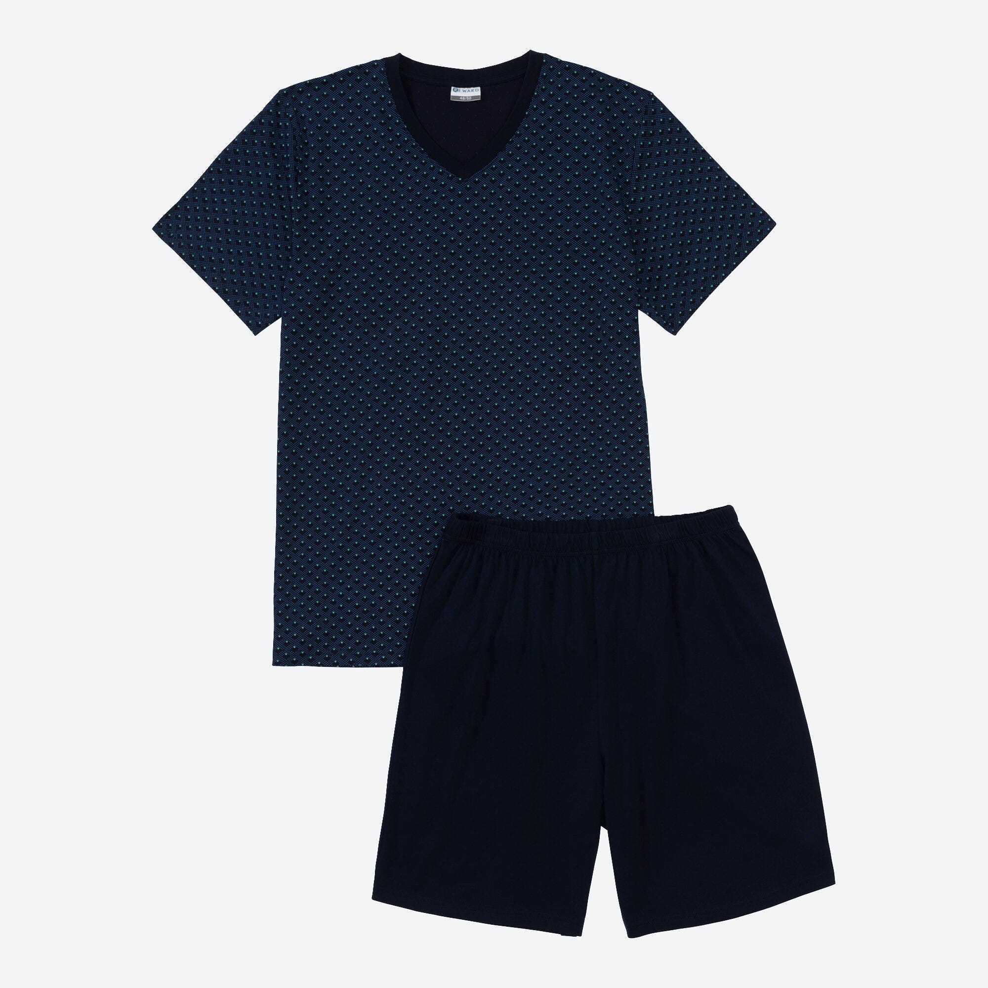 Herren-Shorty mit Punkte-Muster, 2-teilig