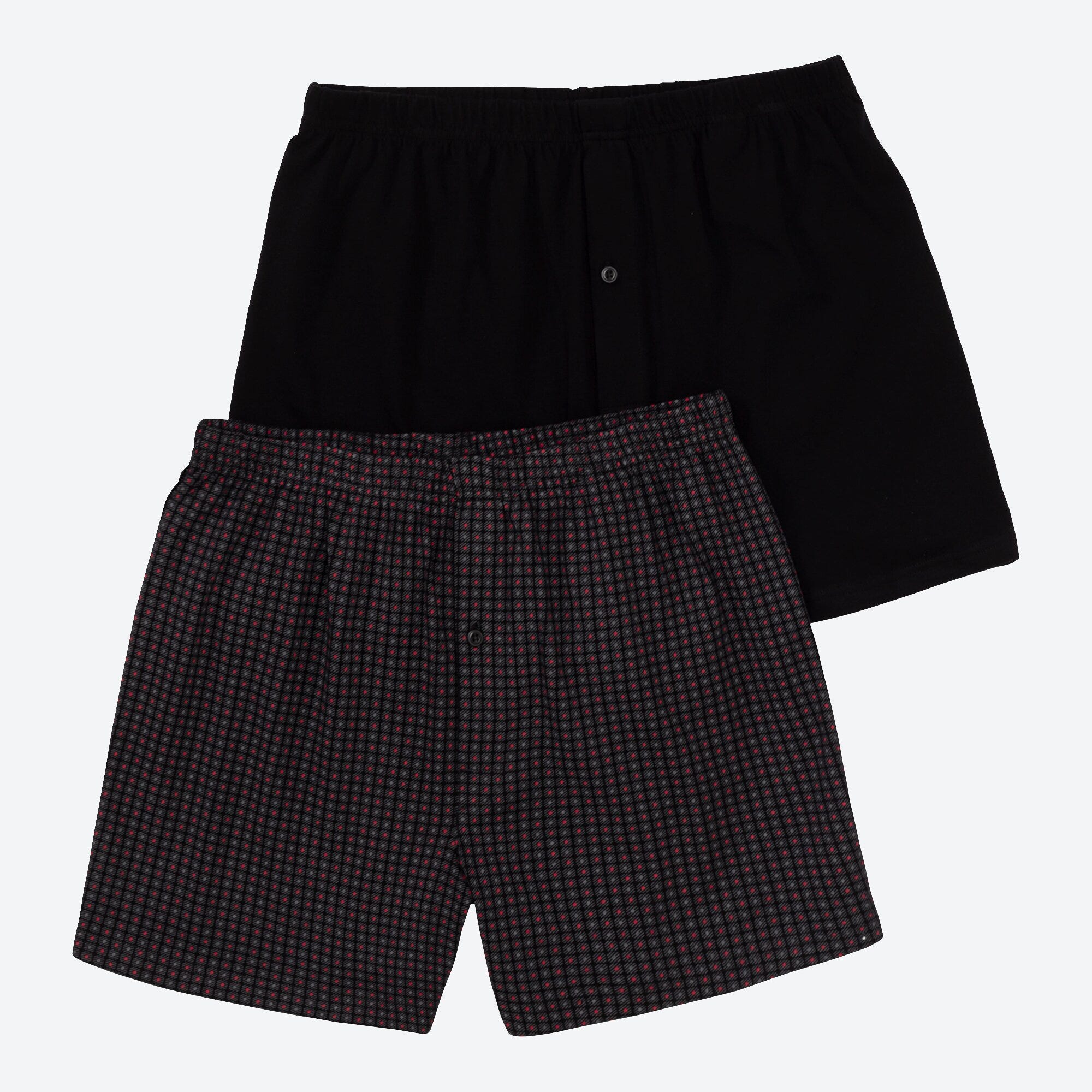 Herren-Boxershorts mit Karomuster, 2er-Pack