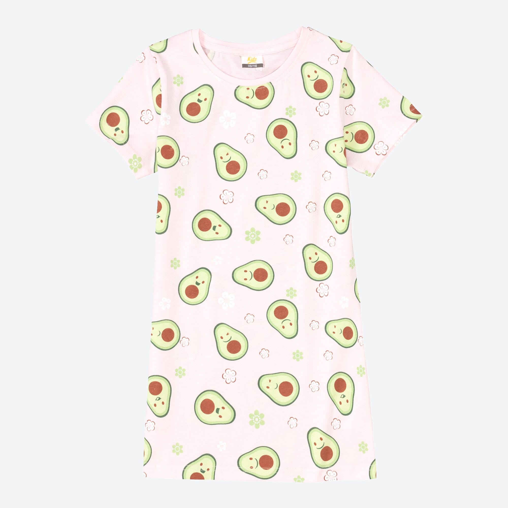 Mädchen-Nachthemd mit Avocado-Muster