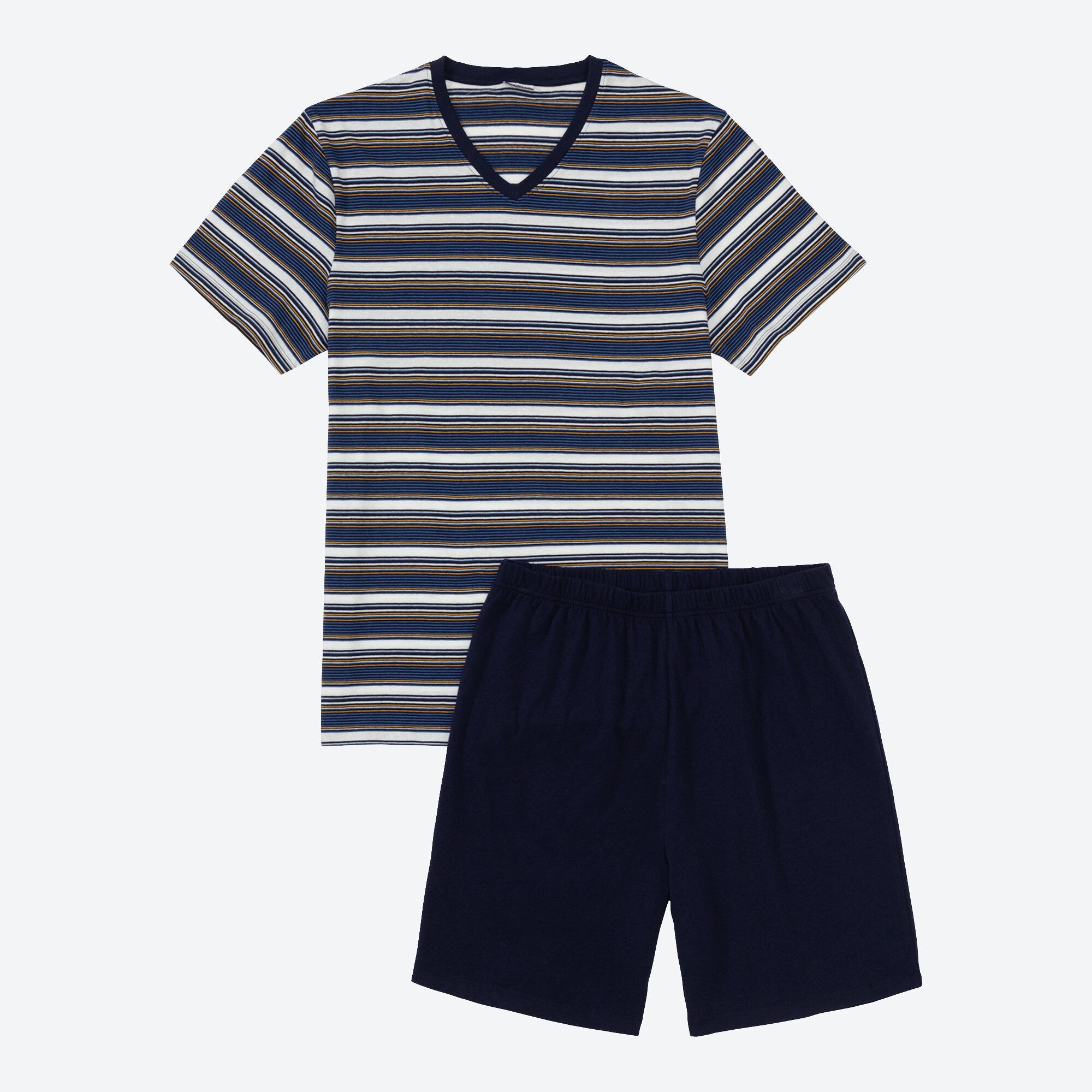 Herren-Shorty mit Streifendesign, 2-teilig